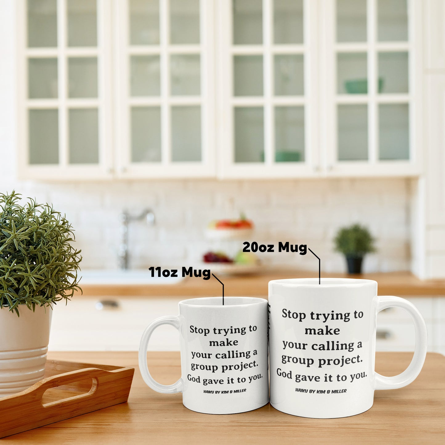 Haiku God's Calling: Big 20 oz Mug