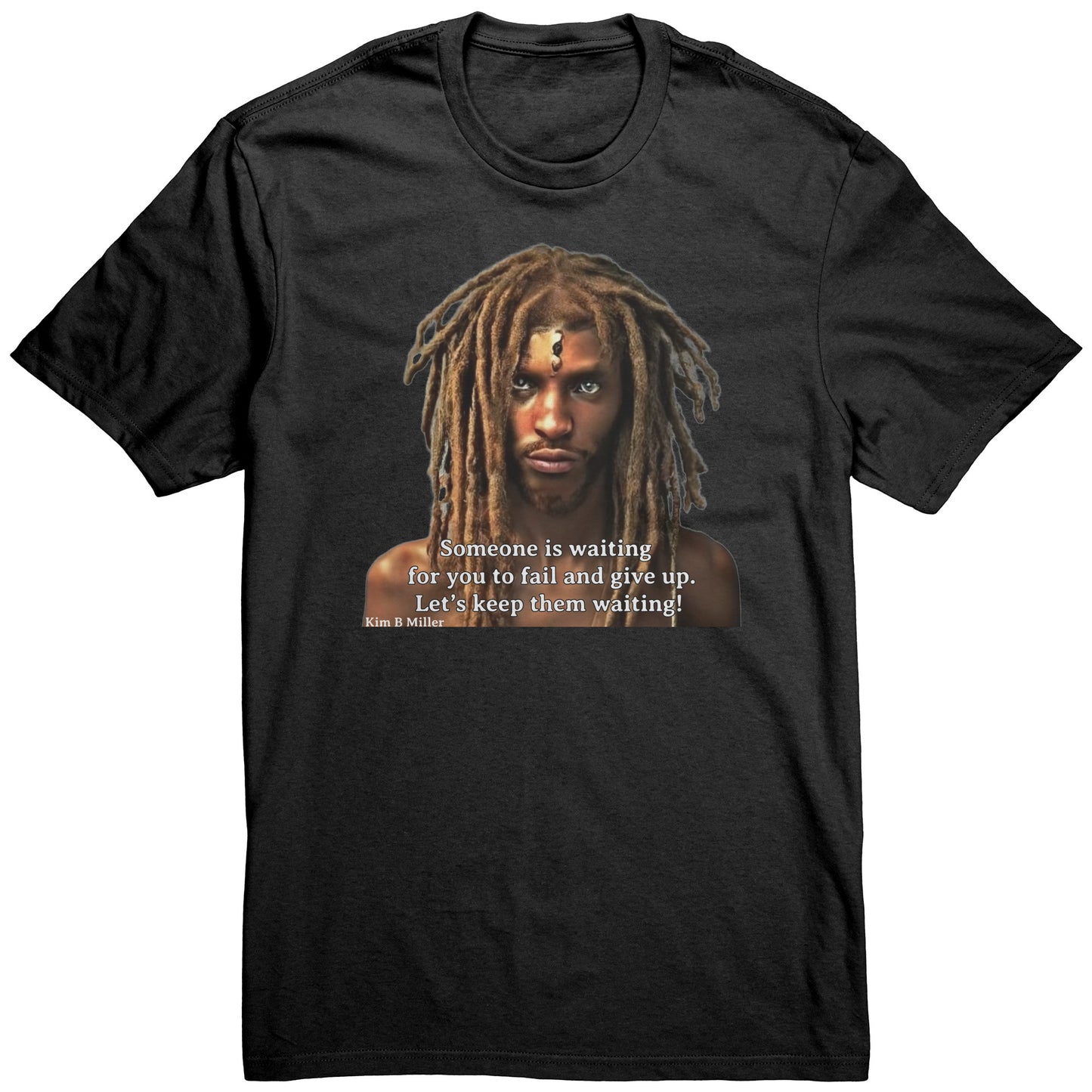 Haiku Keep Waiting, Black Man 1: District Men's Shirt
