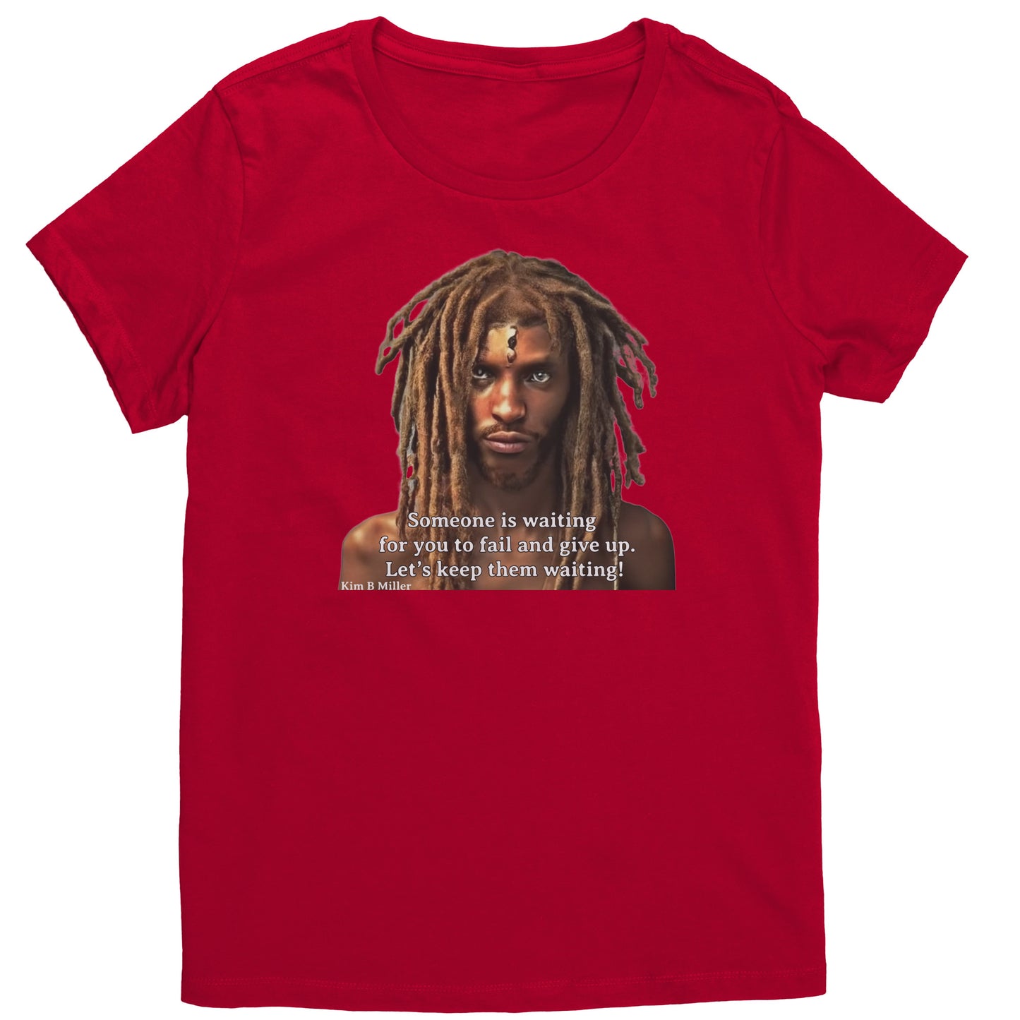 Haiku Keep Waiting, Black Man 1: District Women's Shirt