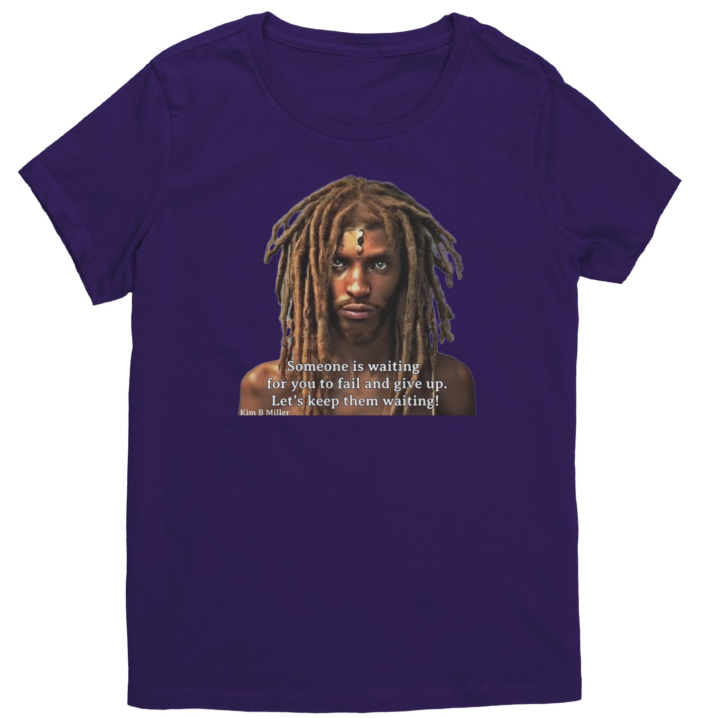 Haiku Keep Waiting, Black Man 1: District Women's Shirt