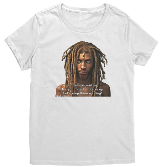 Haiku Keep Waiting, Black Man 1: District Women's Shirt