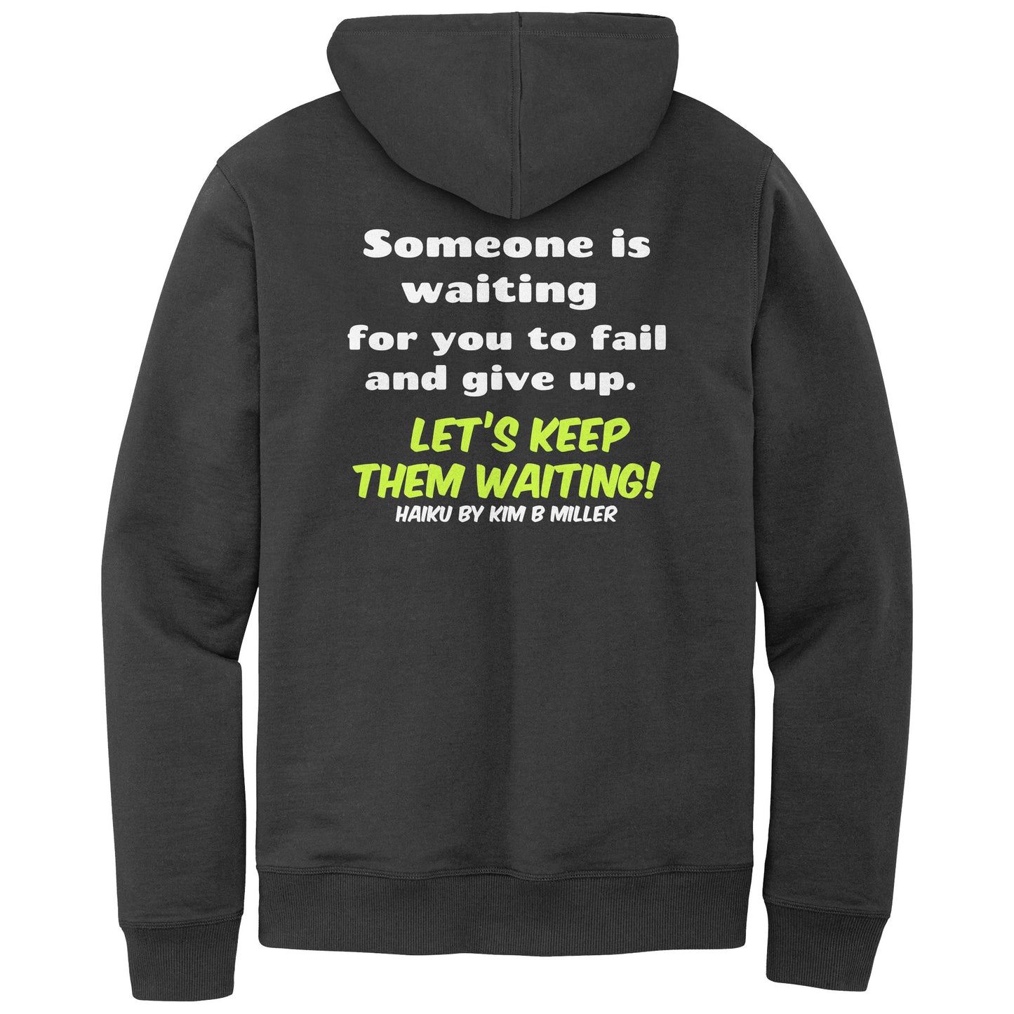 Haiku Keep Waiting, District Men's Re-Fleece Hoodie(Both Sides)