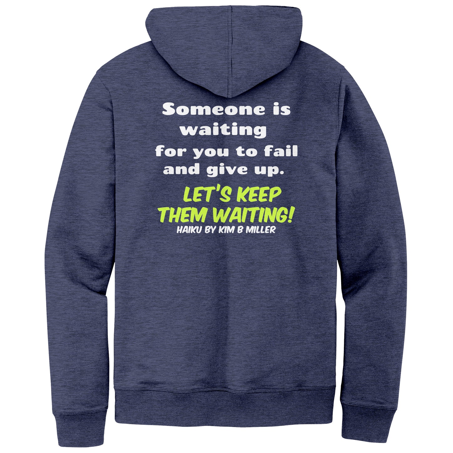 Haiku Keep Waiting, District Men's Re-Fleece Hoodie(Both Sides)