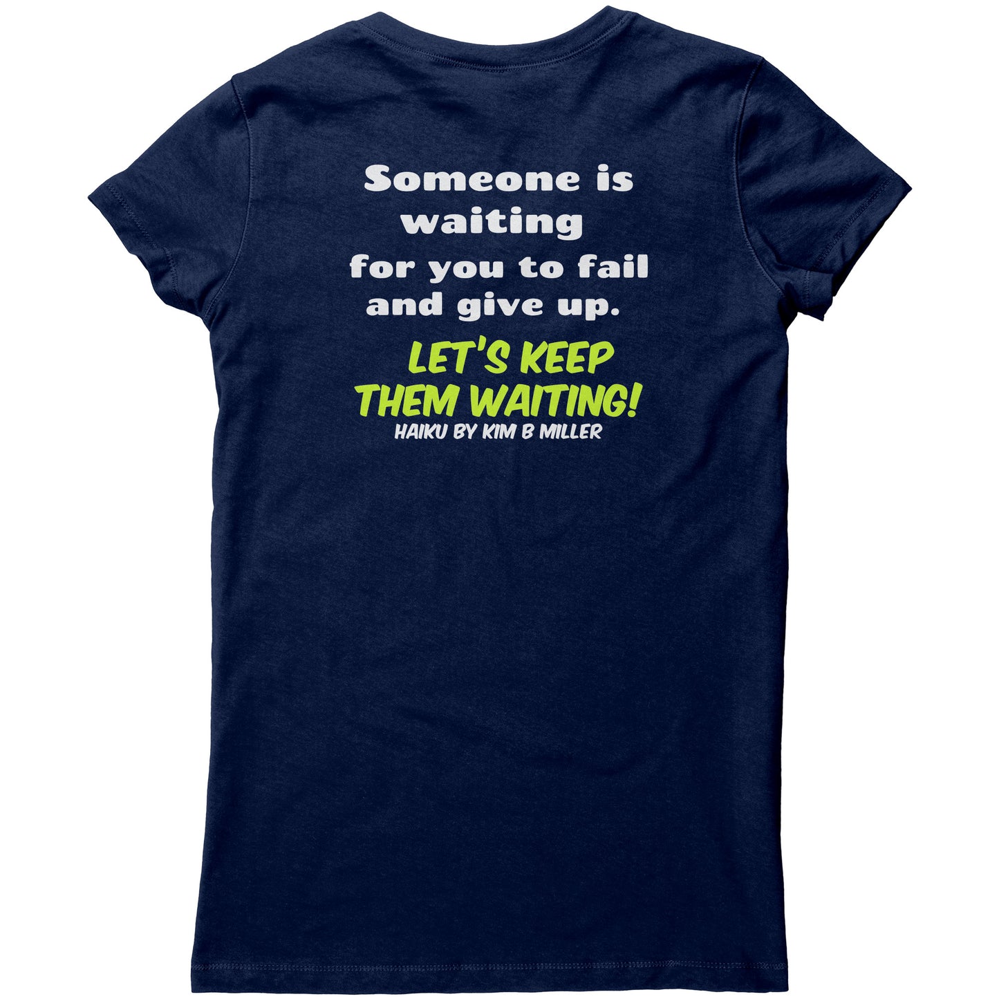 Haiku Keep Waiting, Bella Women's V-Neck(Both Sides)