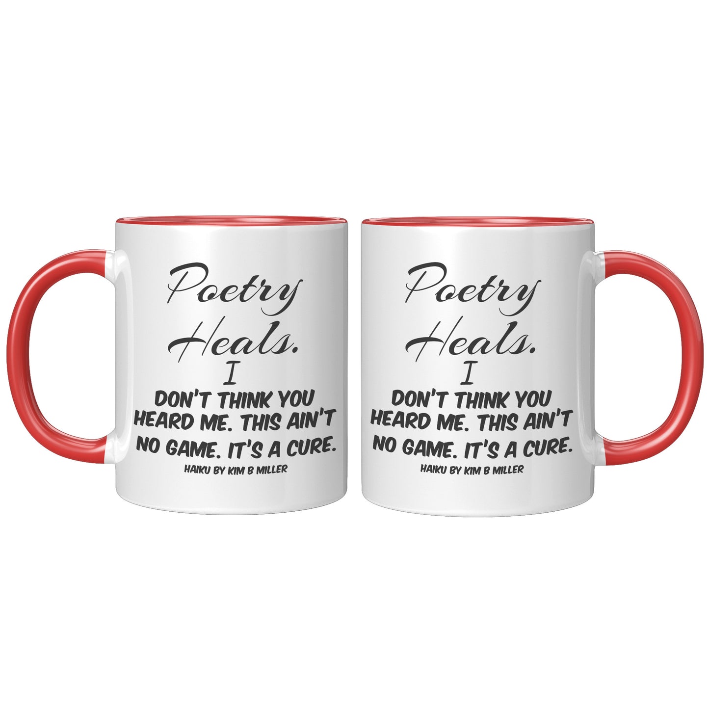 Haiku Poetry Heals Accent Mug