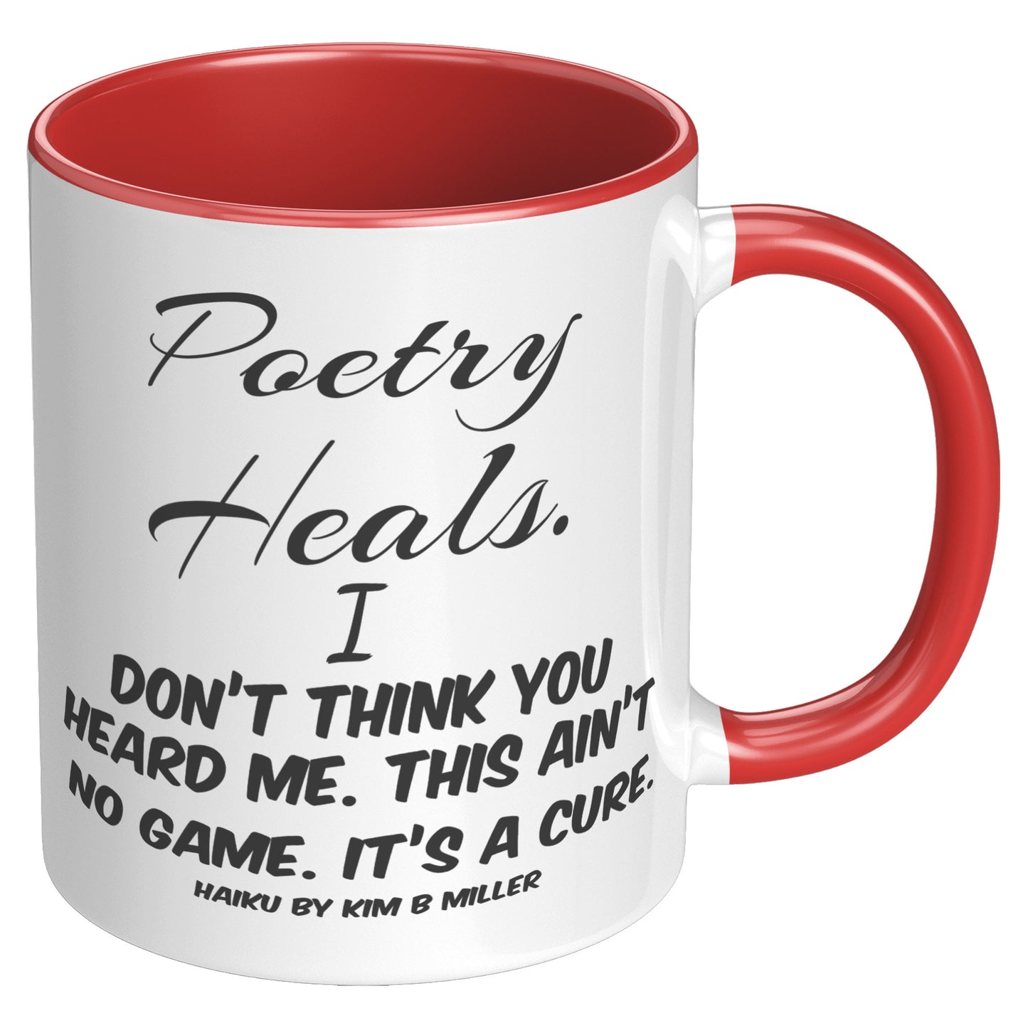 Haiku Poetry Heals Accent Mug