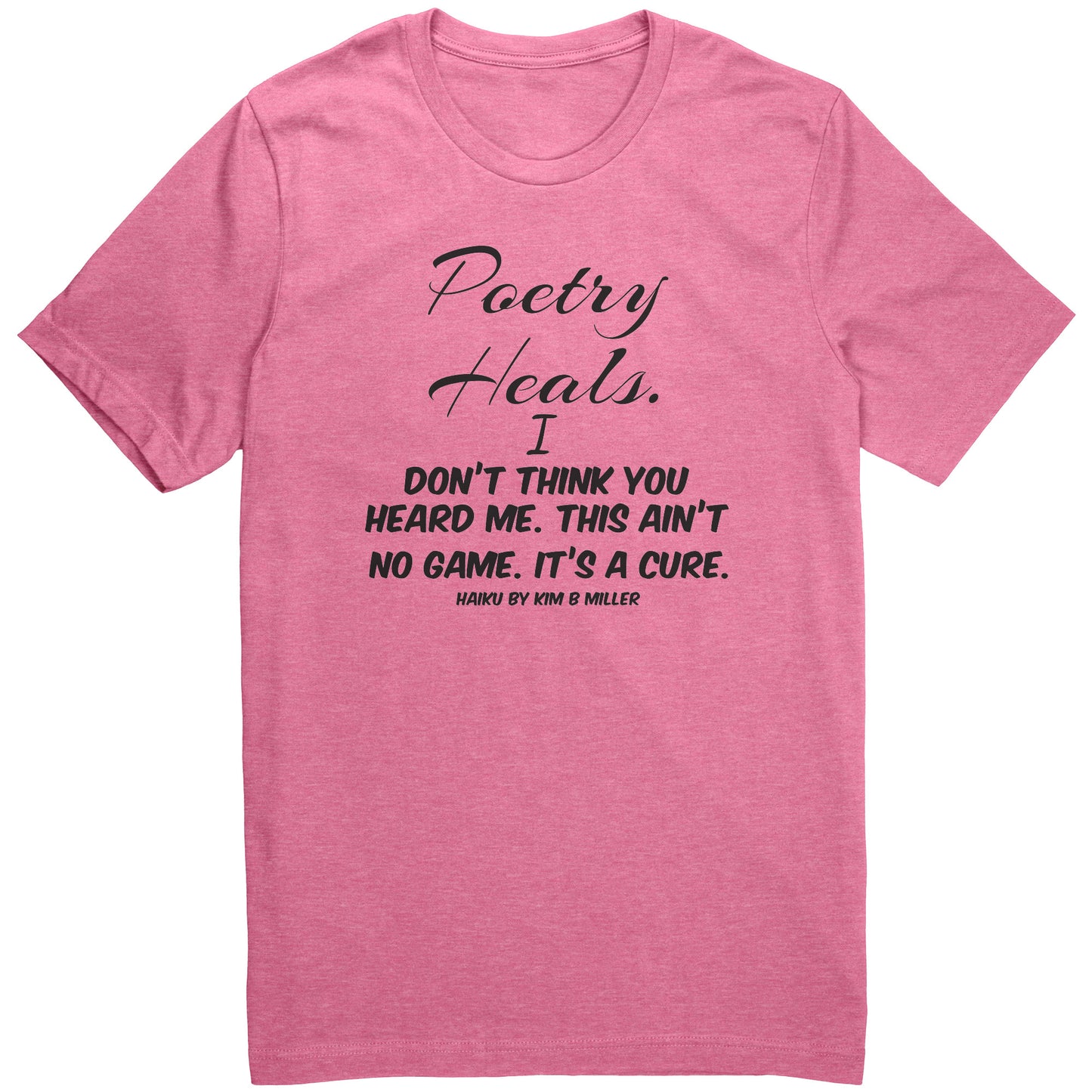 Haiku Poetry Heals Canvas Unisex CVC