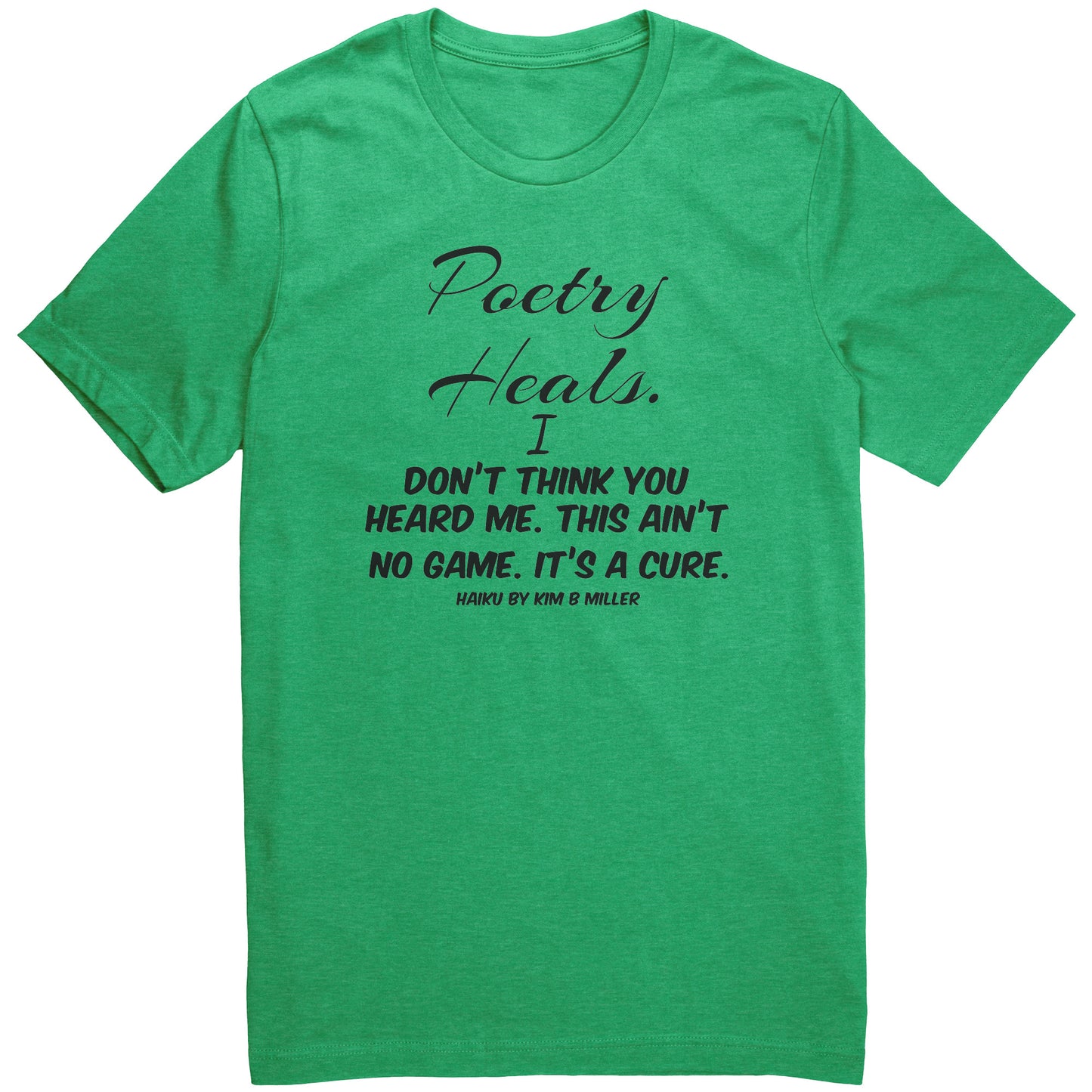 Haiku Poetry Heals Canvas Unisex CVC