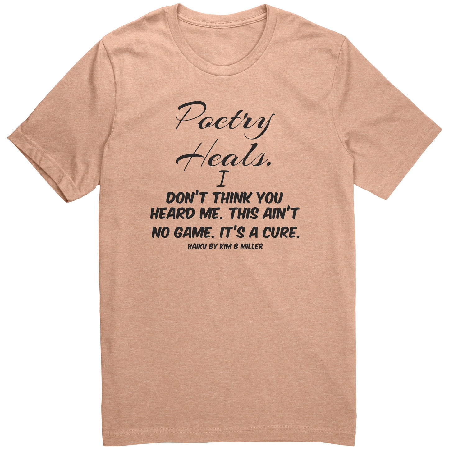 Haiku Poetry Heals Canvas Unisex CVC