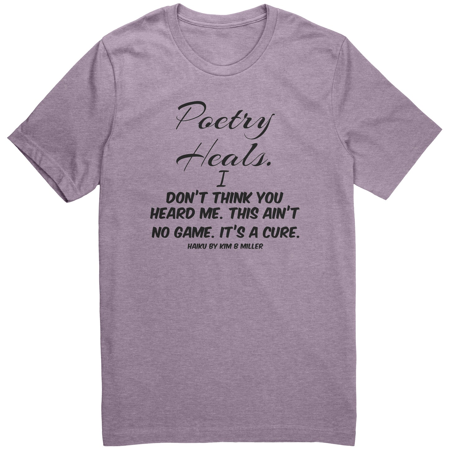 Haiku Poetry Heals Canvas Unisex CVC