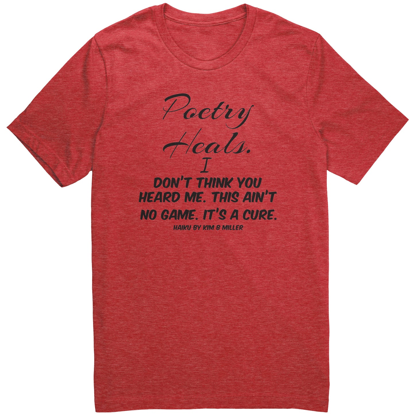Haiku Poetry Heals Canvas Unisex CVC