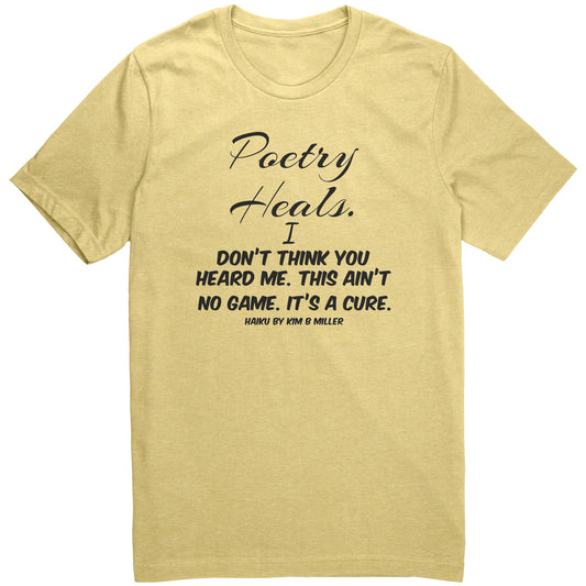 Haiku Poetry Heals Canvas Unisex CVC