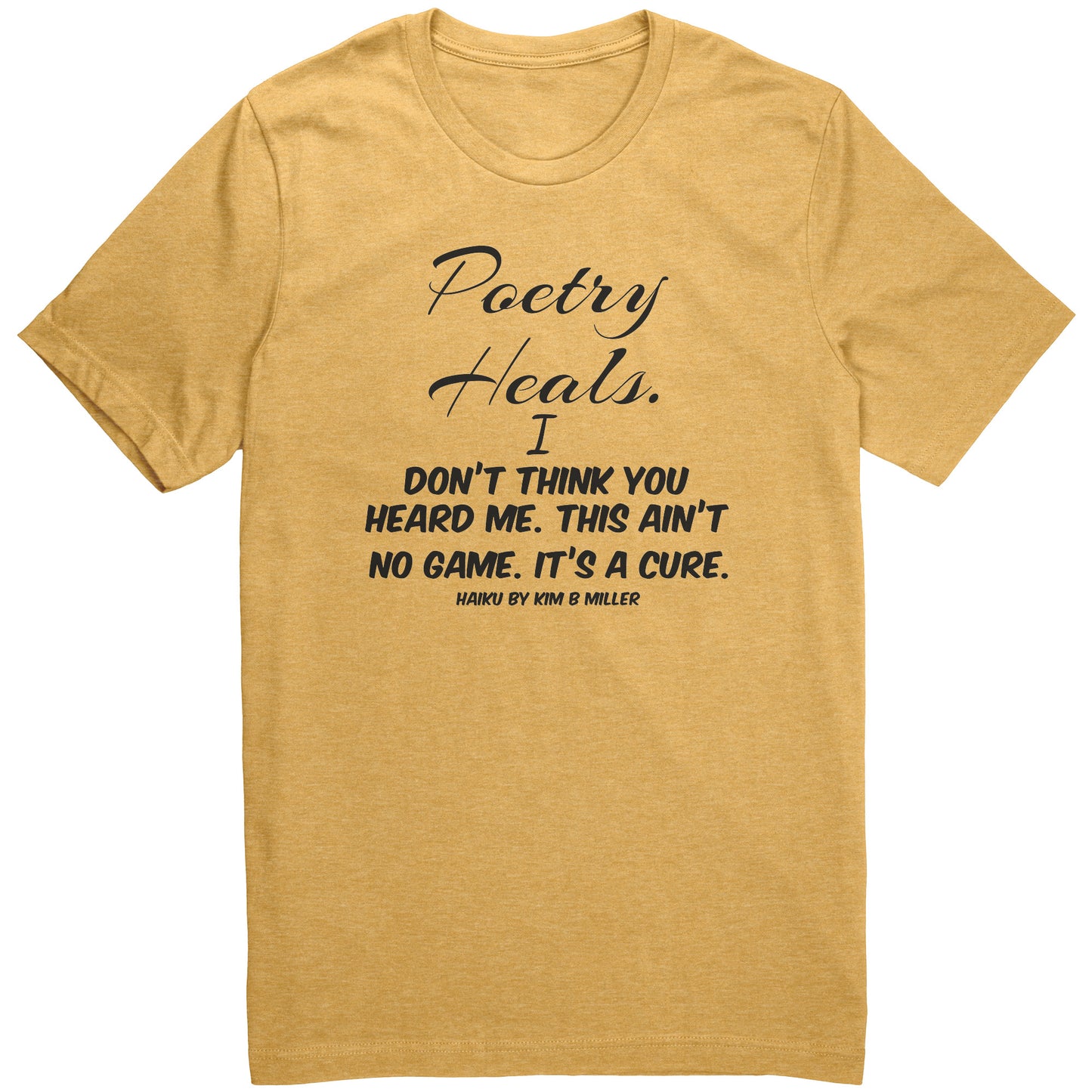 Haiku Poetry Heals Canvas Unisex CVC