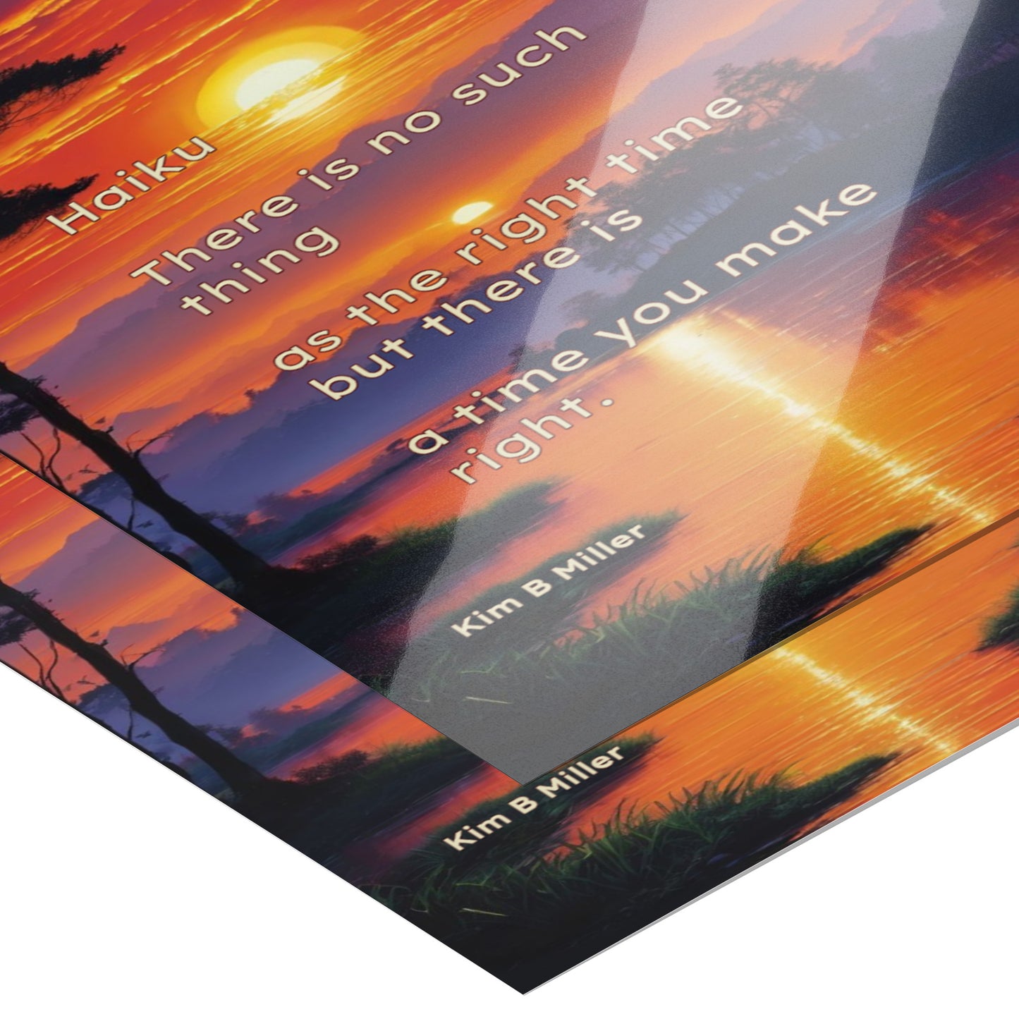 Haiku Right Time Poster: 8" x 10"