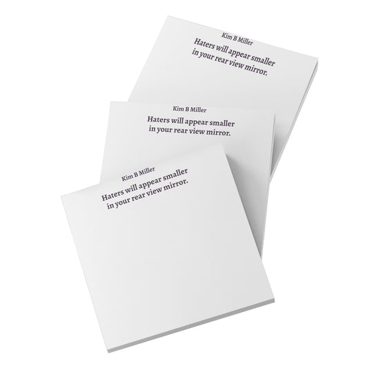 Haters: Post Notes 3x3 (no lines)