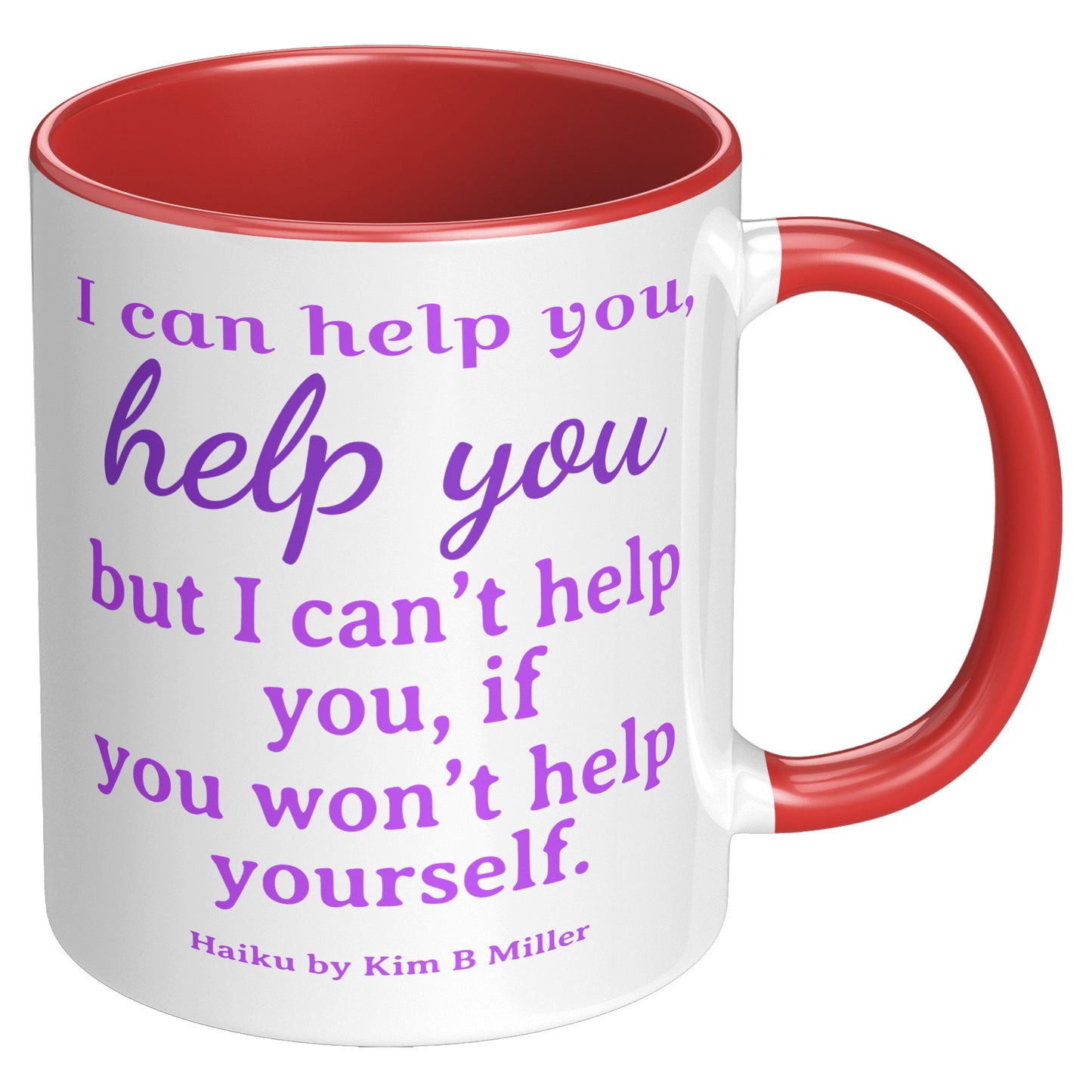 Help You Haiku Accent Mug