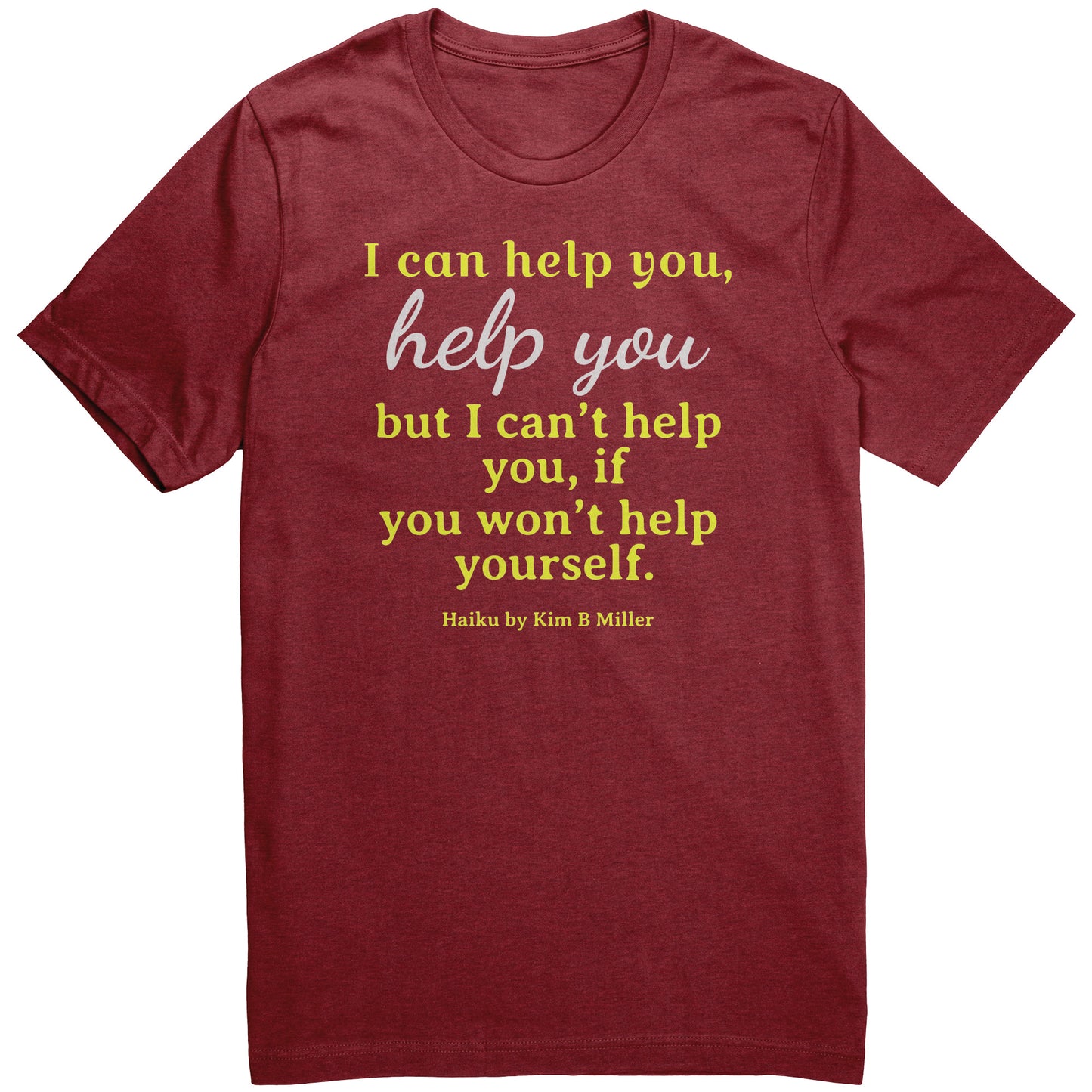 Help You Haiku Canvas Unisex CVC