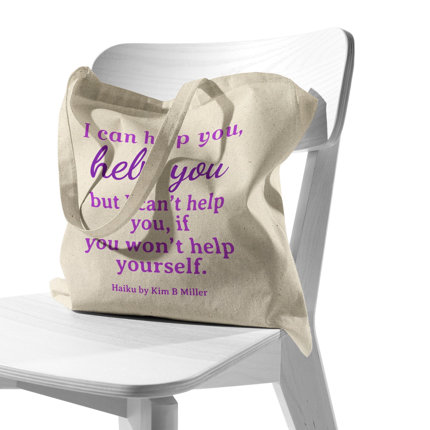 Help You Haiku Cotton Tote Bag