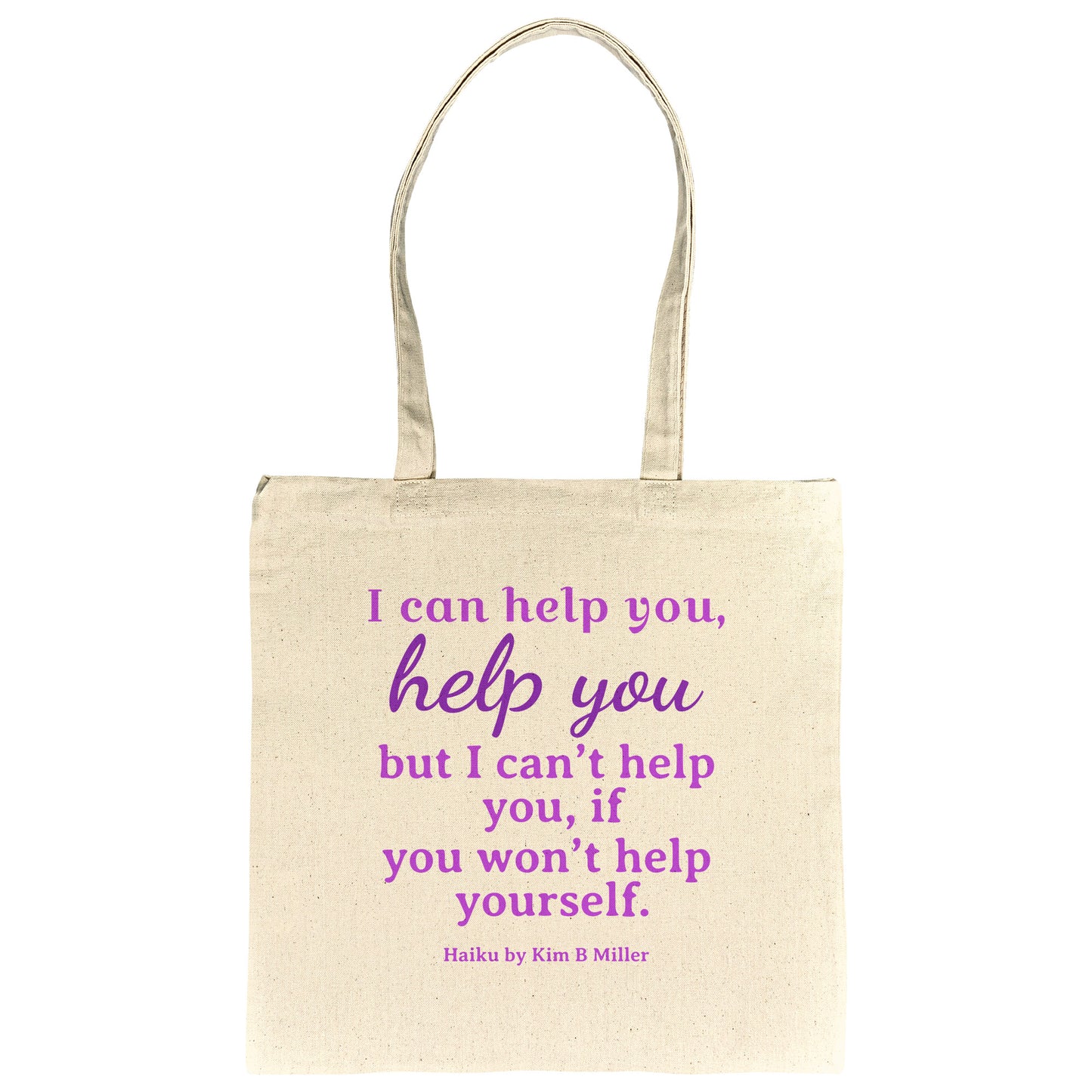 Help You Haiku Cotton Tote Bag