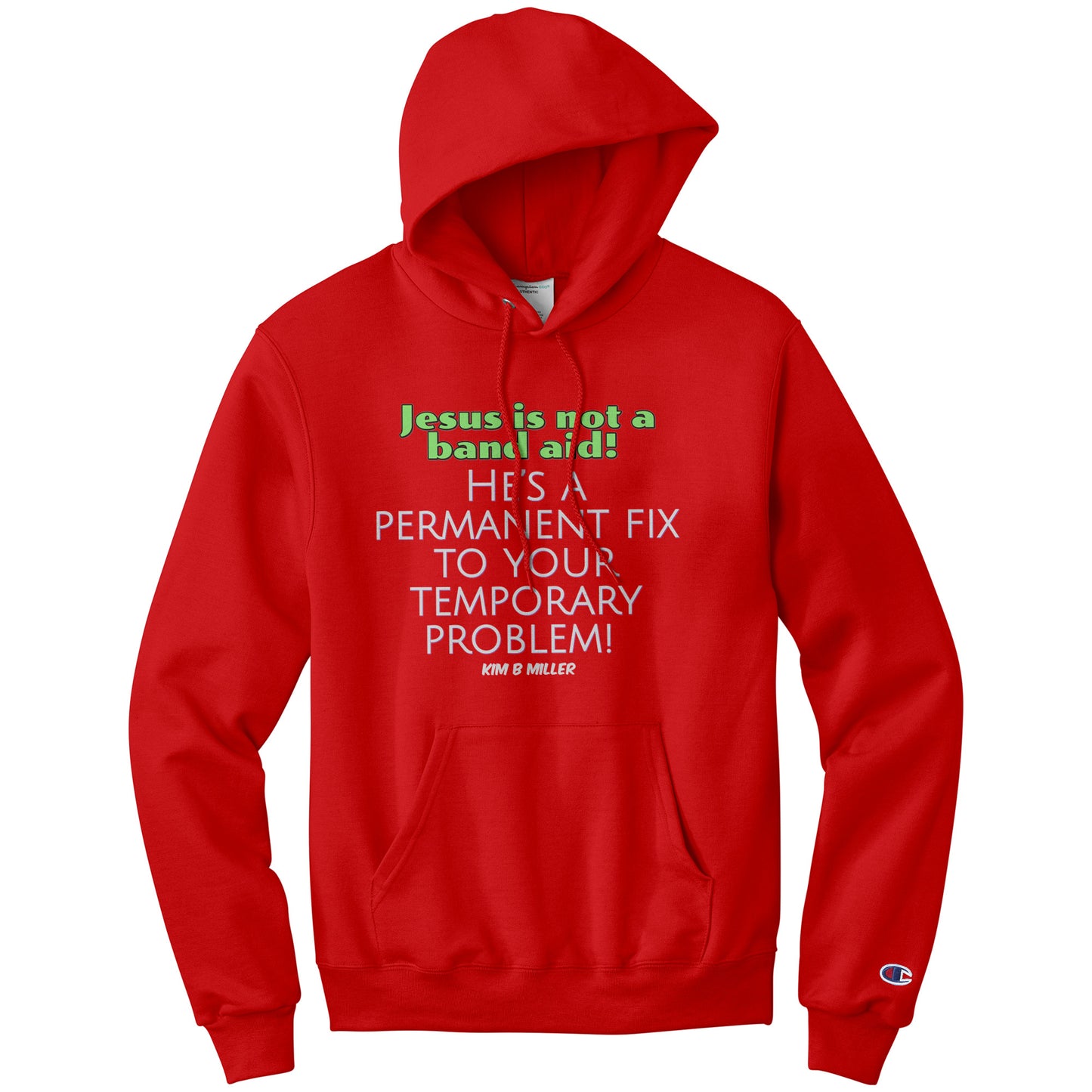Jesus Band Aid Champion Hoodie