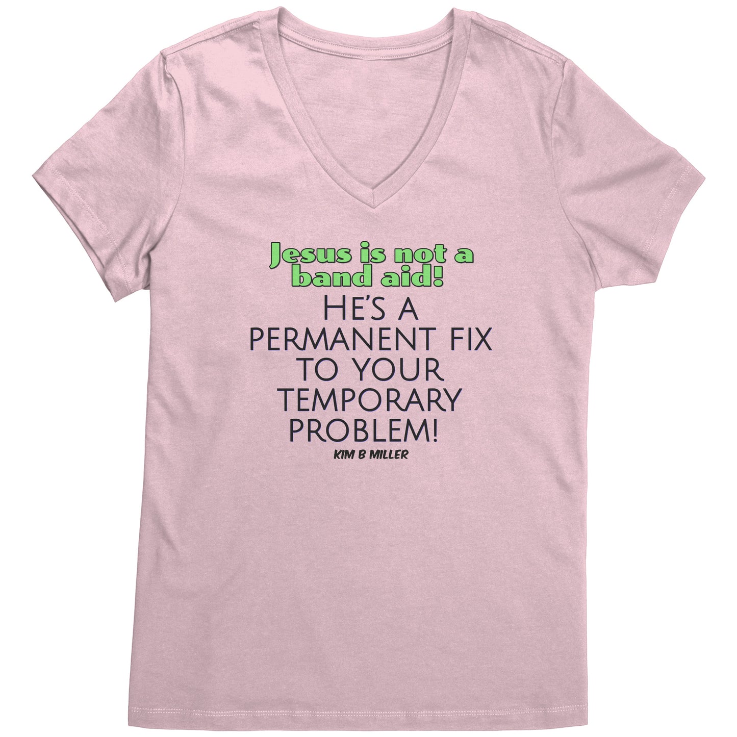 Jesus Band Aid District Women's V-Neck