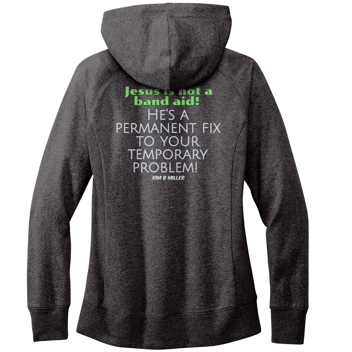 Jesus Band Aid District Women's Re-Fleece Hoodie (Both Sides)