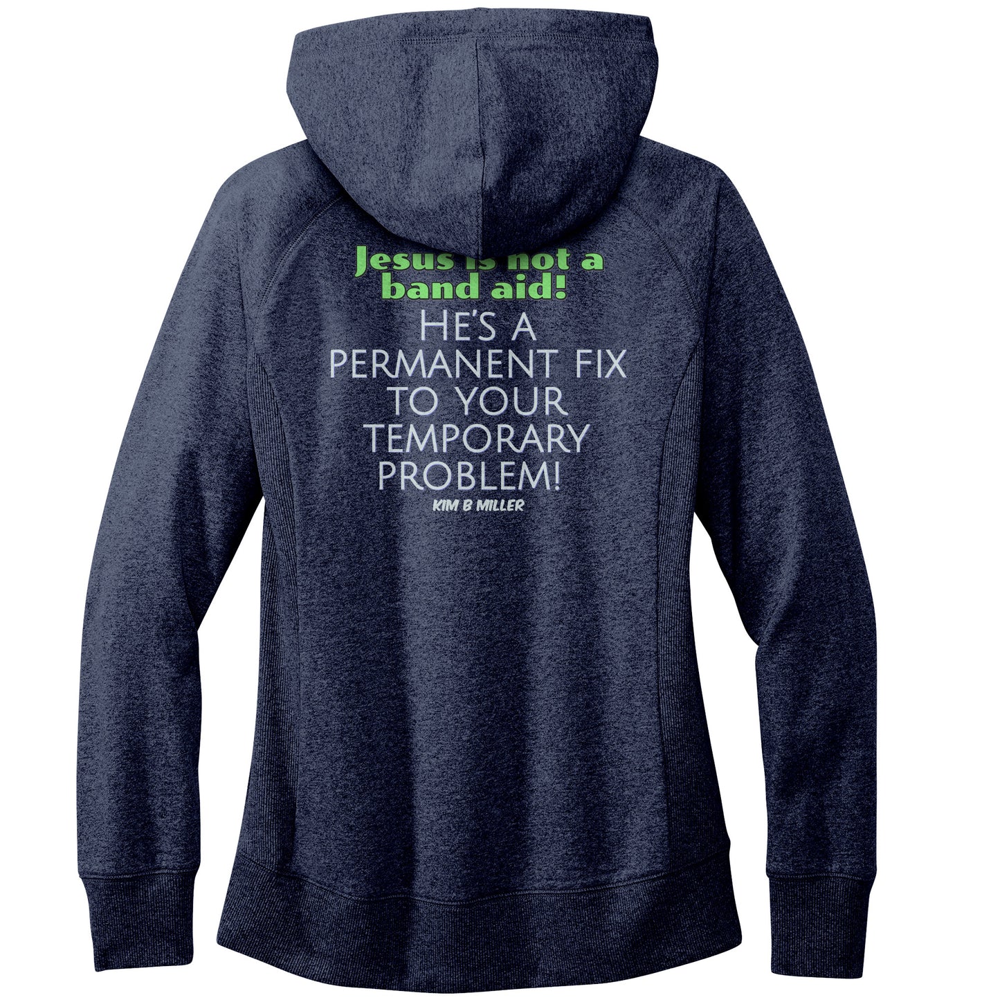 Jesus Band Aid District Women's Re-Fleece Hoodie (Both Sides)