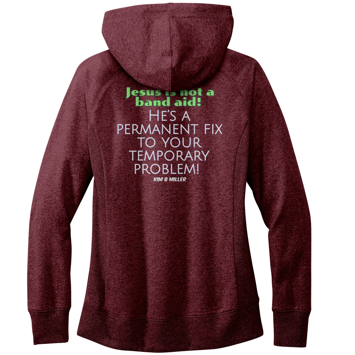 Jesus Band Aid District Women's Re-Fleece Hoodie (Both Sides)