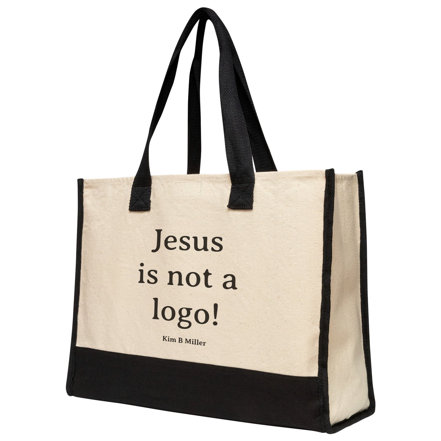 Jesus is not a logo Premium Cotton Tote