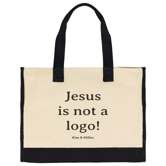 Jesus is not a logo Premium Cotton Tote