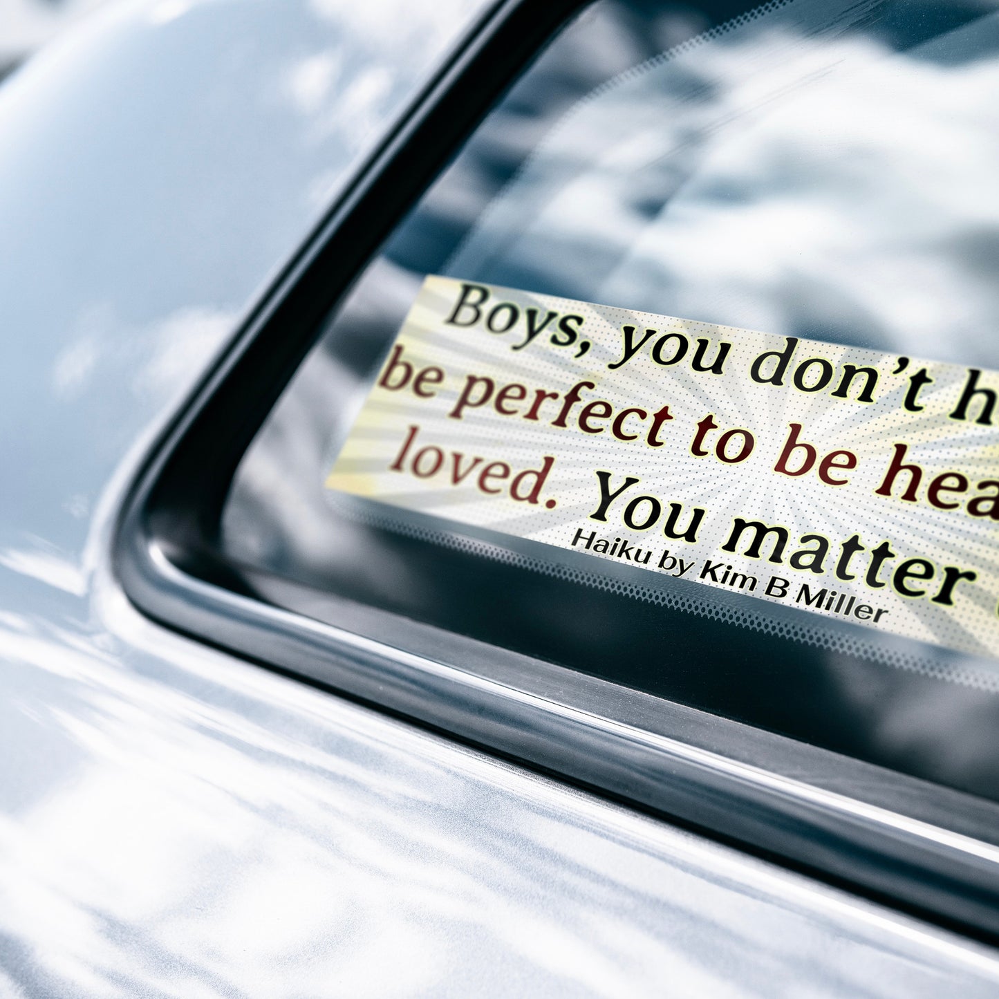 Boys Loved Haiku Bumper/Laptop Sticker Burst