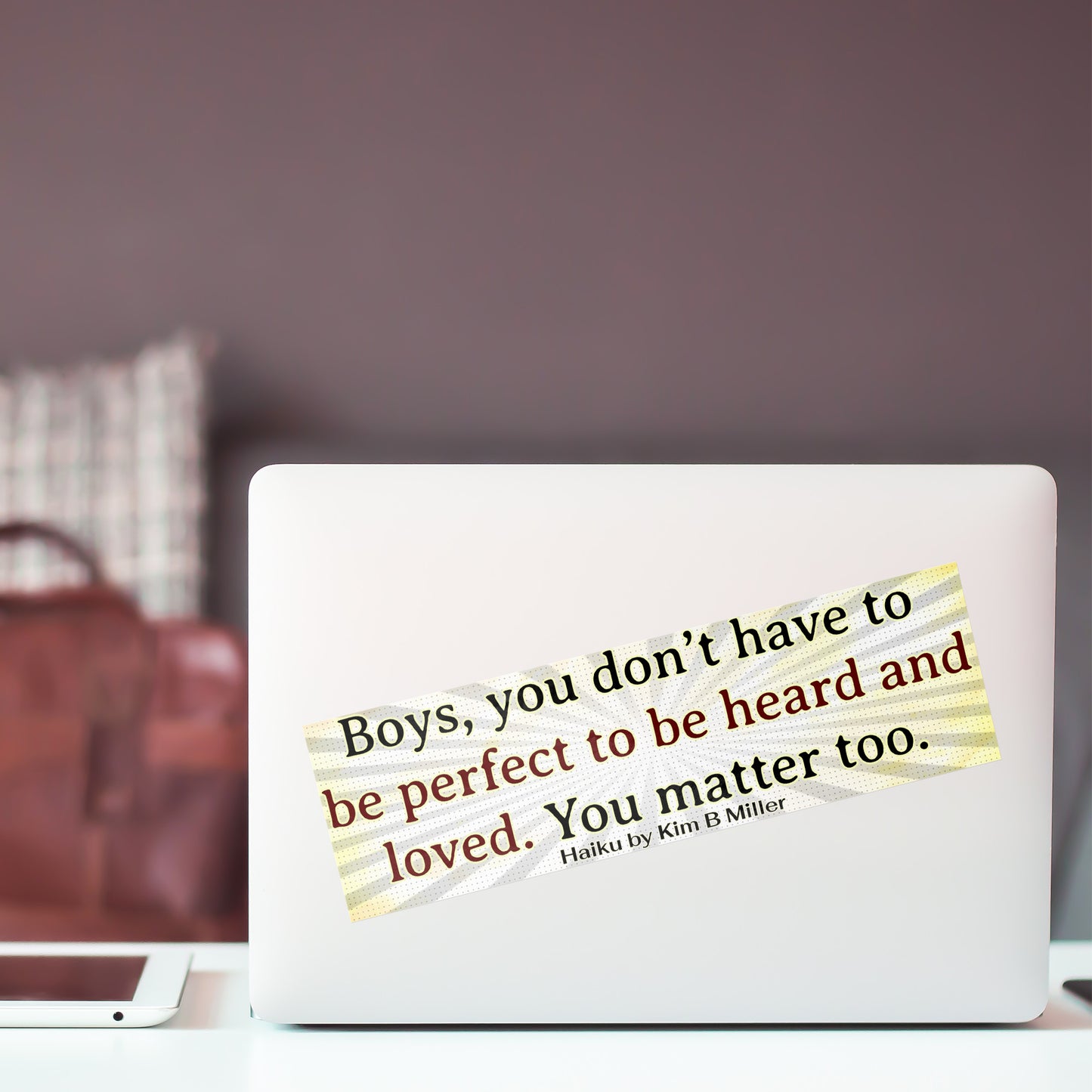 Boys Loved Haiku Bumper/Laptop Sticker Burst