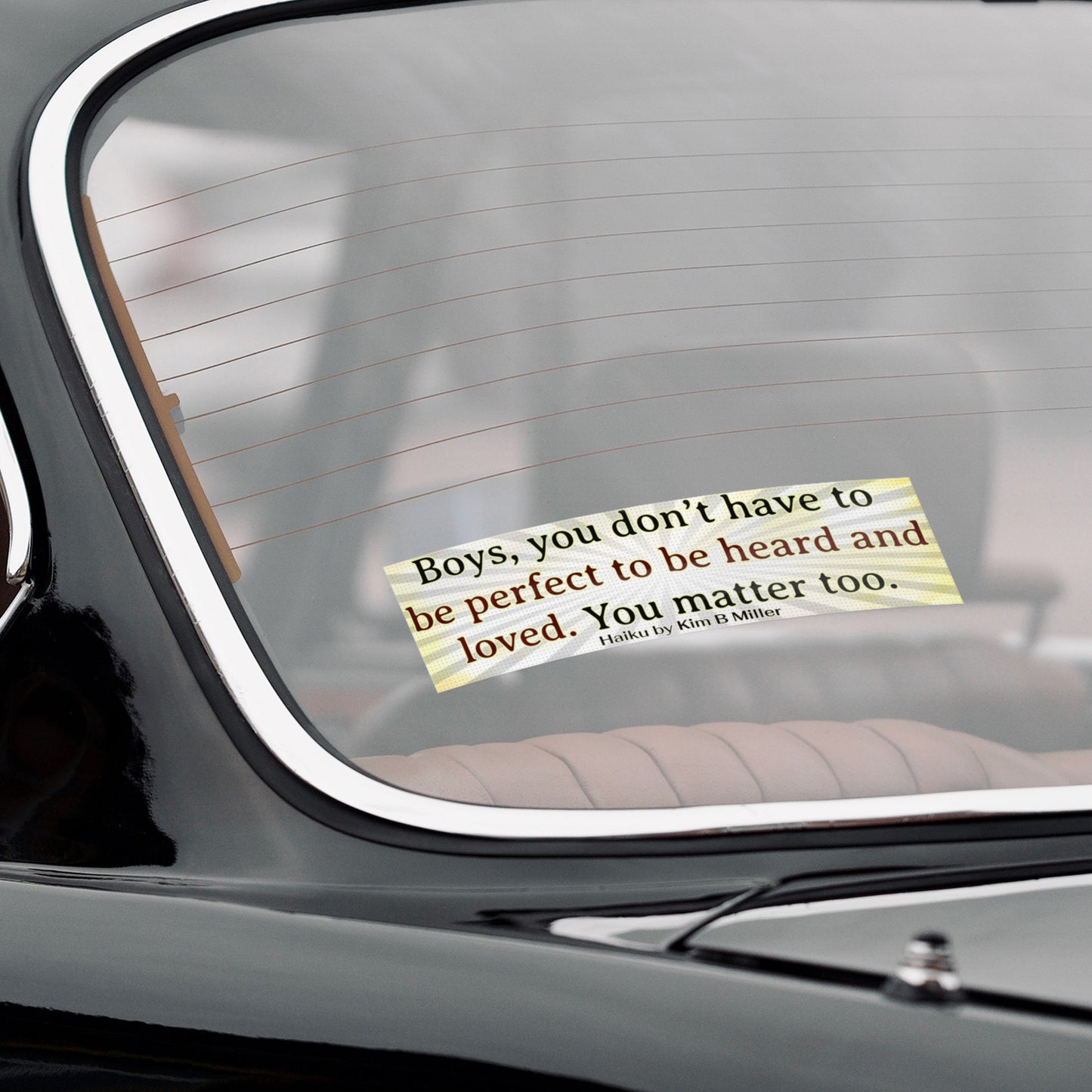 Boys Loved Haiku Bumper/Laptop Sticker Burst