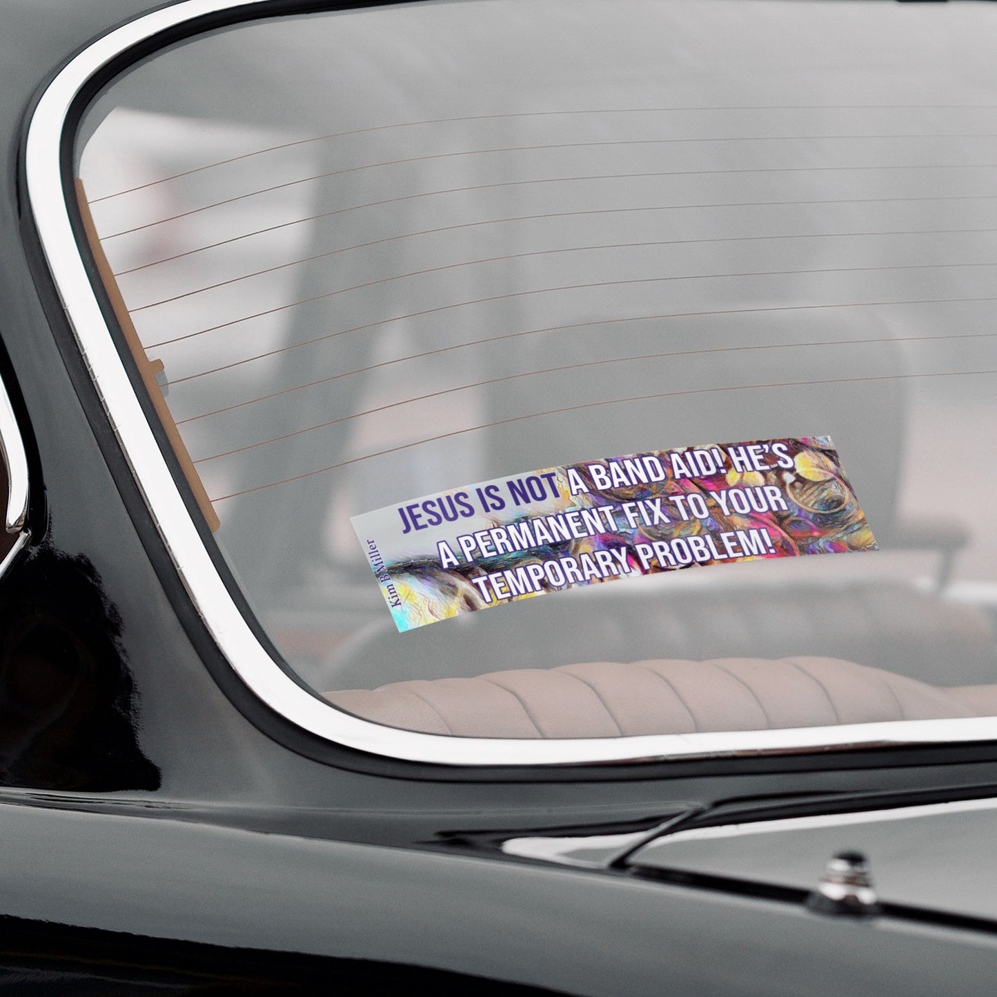 Jesus Band Aid Bumper/Laptop Sticker Multi-Colors