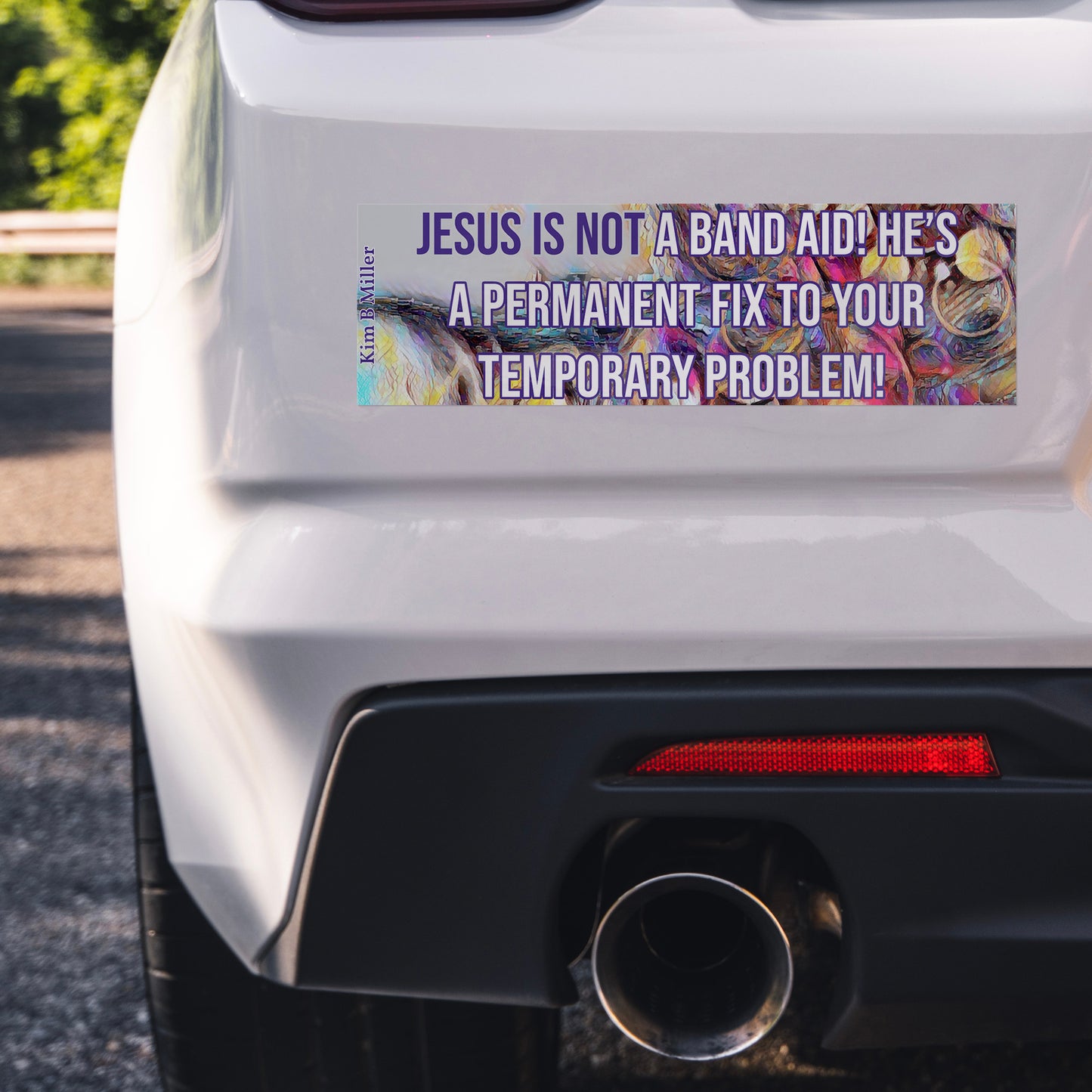 Jesus Band Aid Bumper/Laptop Sticker Multi-Colors