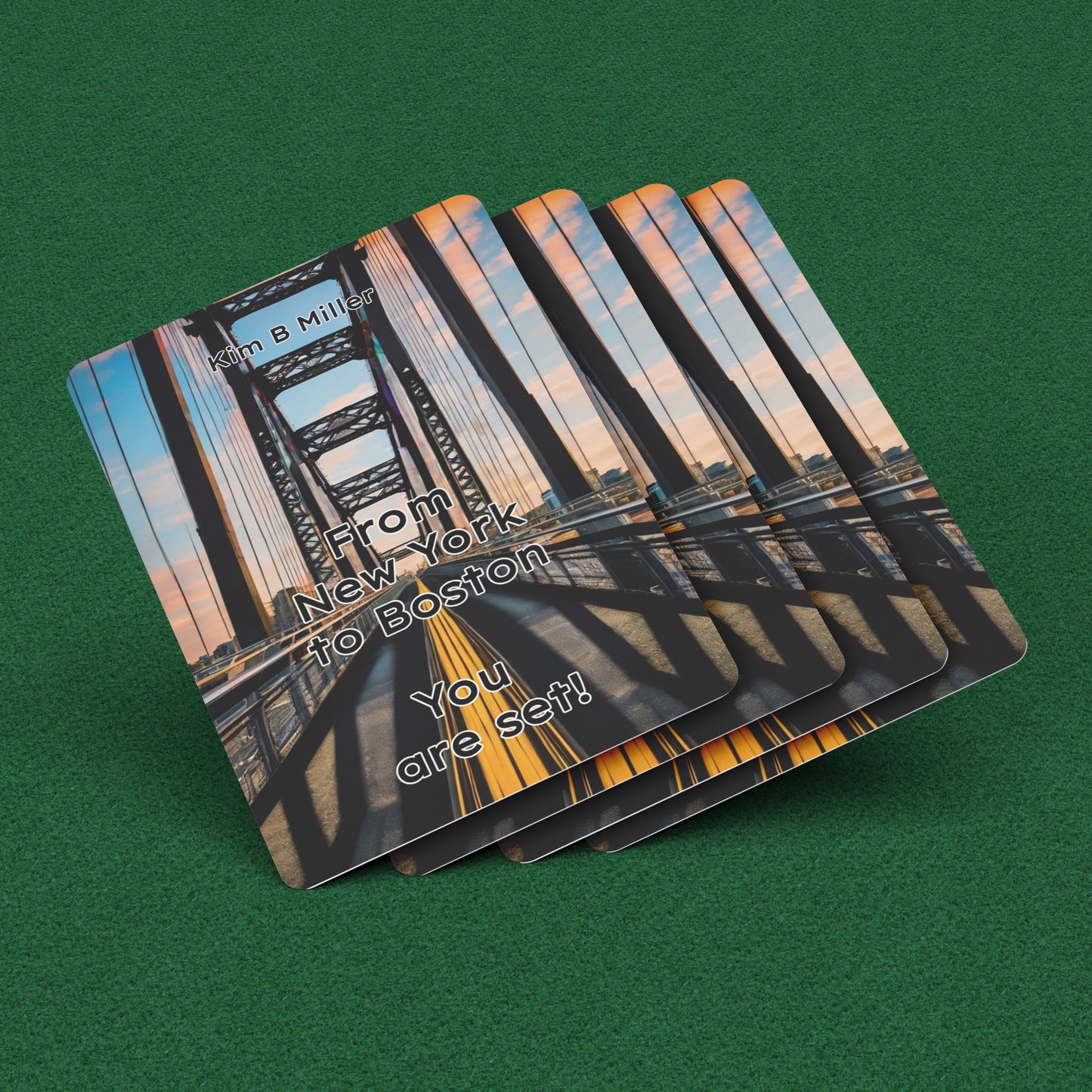 New York to Boston! Playing Cards