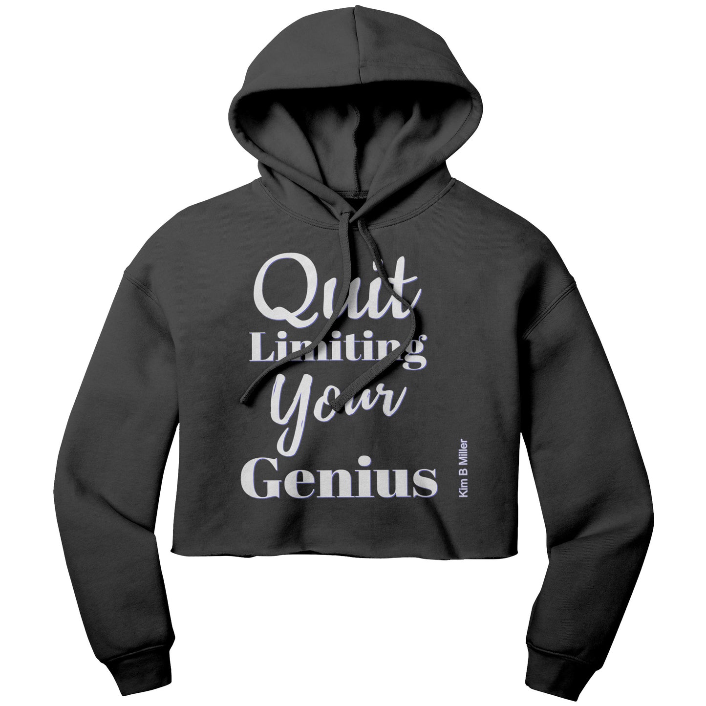 Quit Limiting, Bella Women's Crop Fleece Hoodie