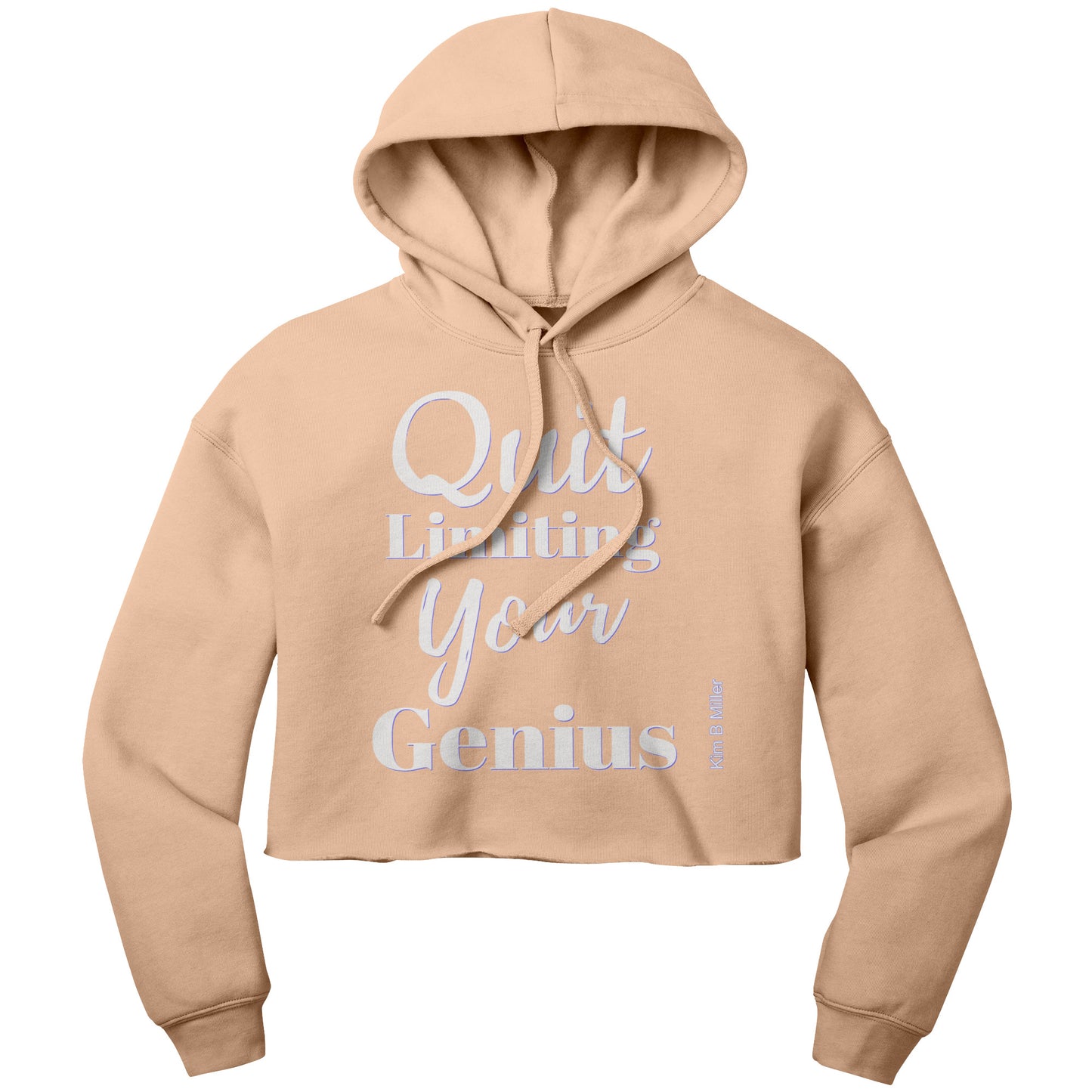 Quit Limiting, Bella Women's Crop Fleece Hoodie