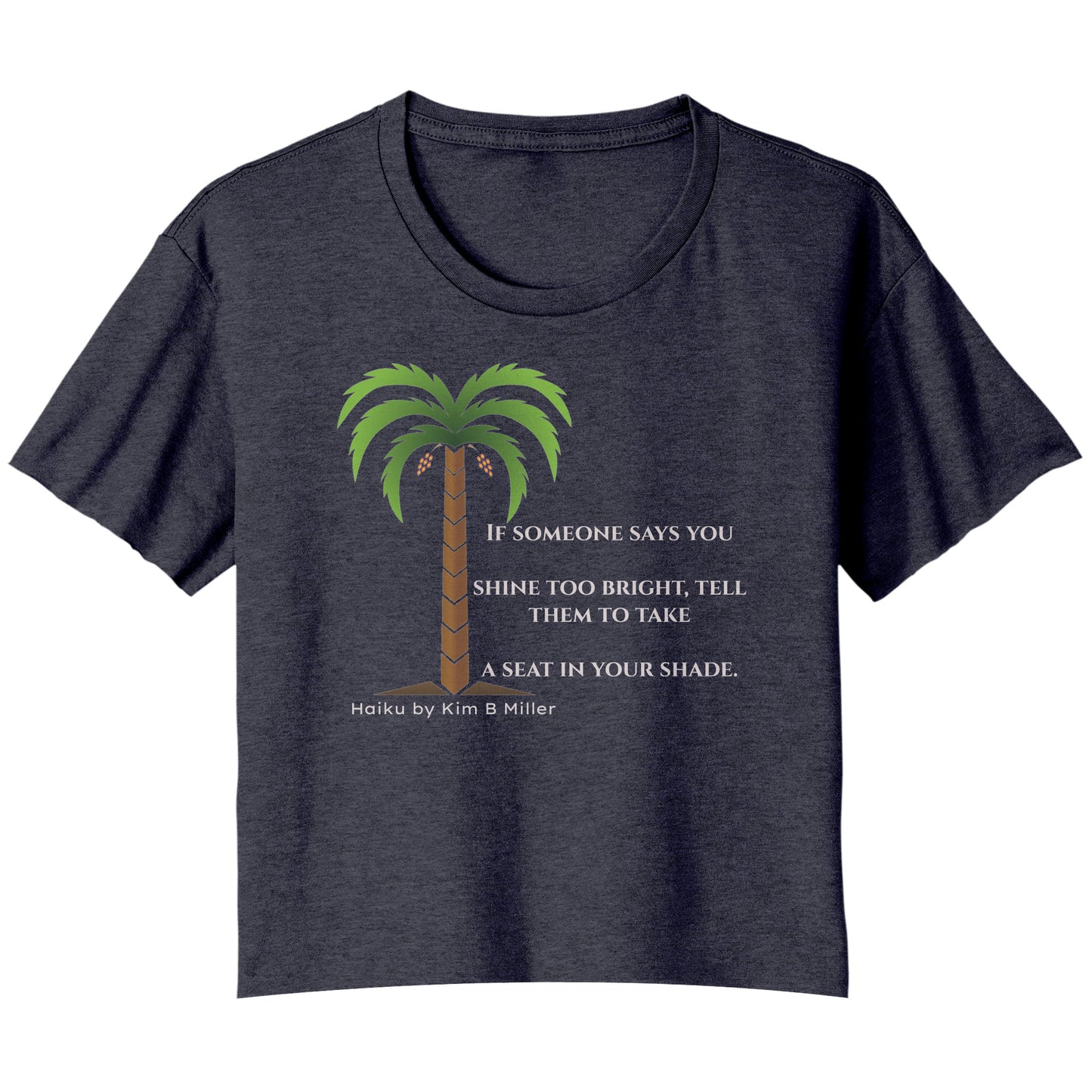 Shine Bright, Bella Ladies Flowy Crop T-Shirt