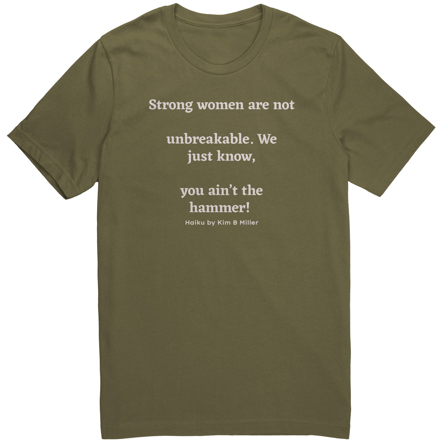 Strong Women Words: Canvas Unisex Shirt