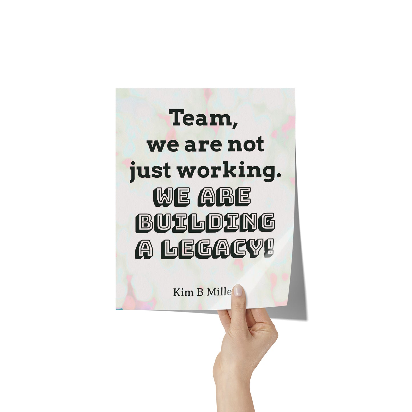 Team Building Poster: 8" x 10"