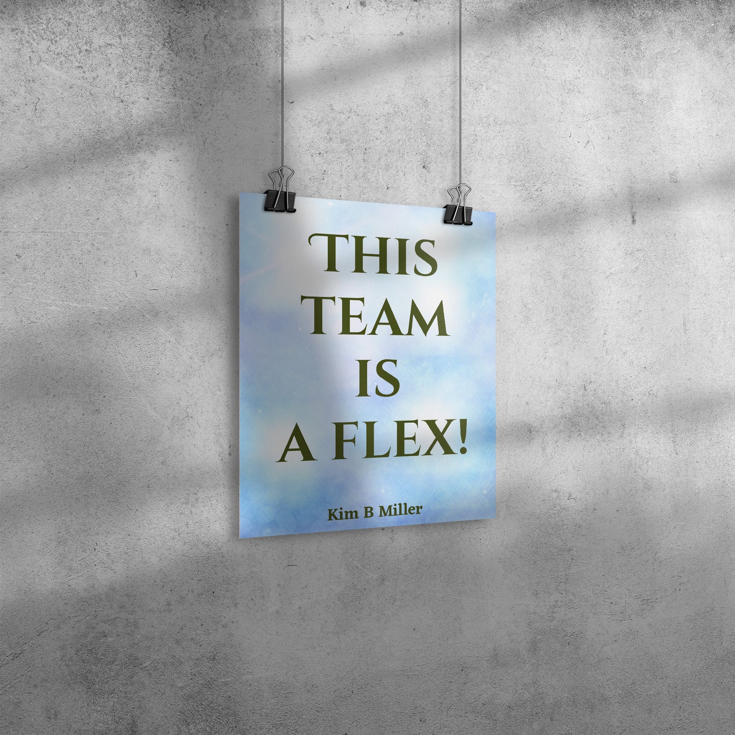 Team Flex Poster: 8" x 10"