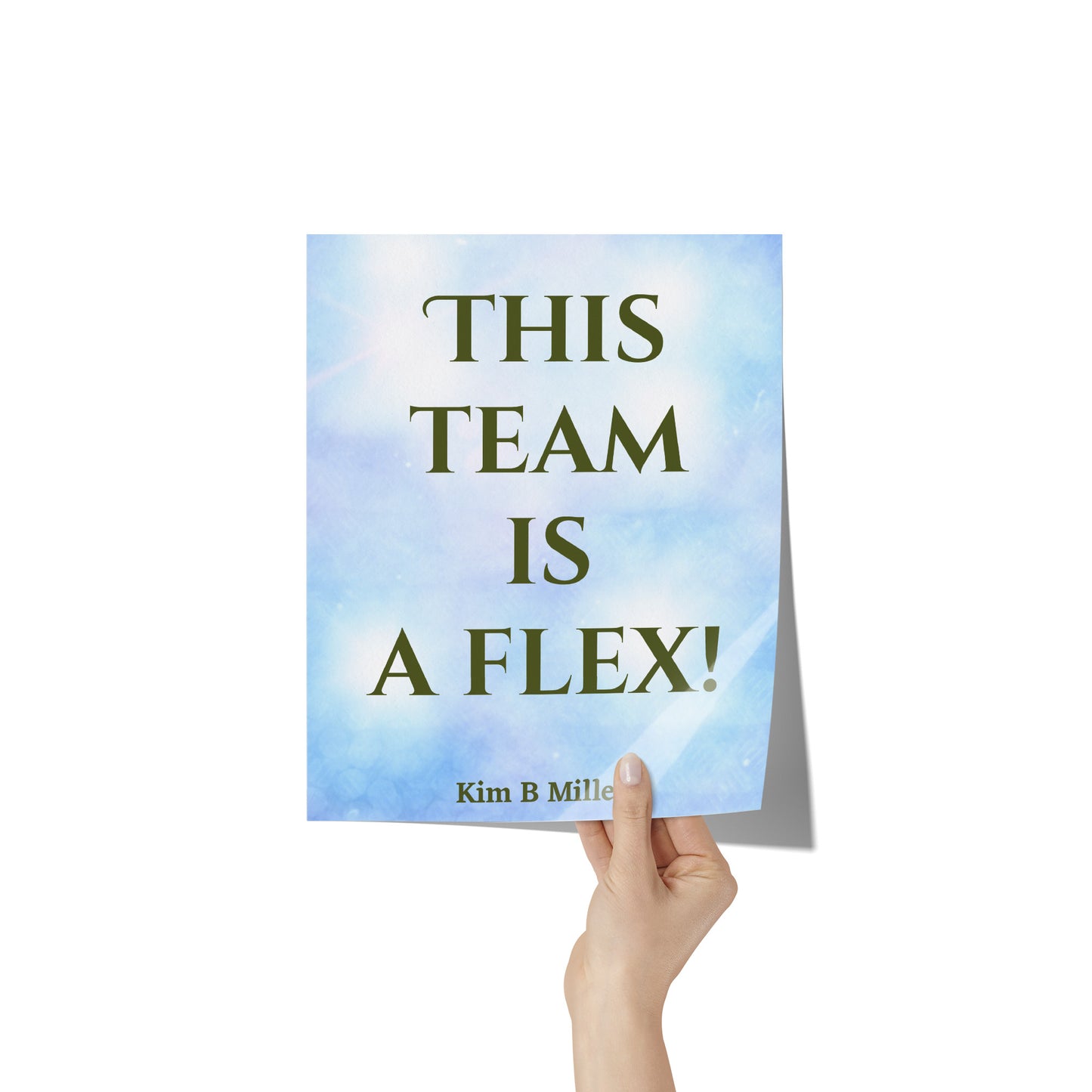 Team Flex Poster: 8" x 10"