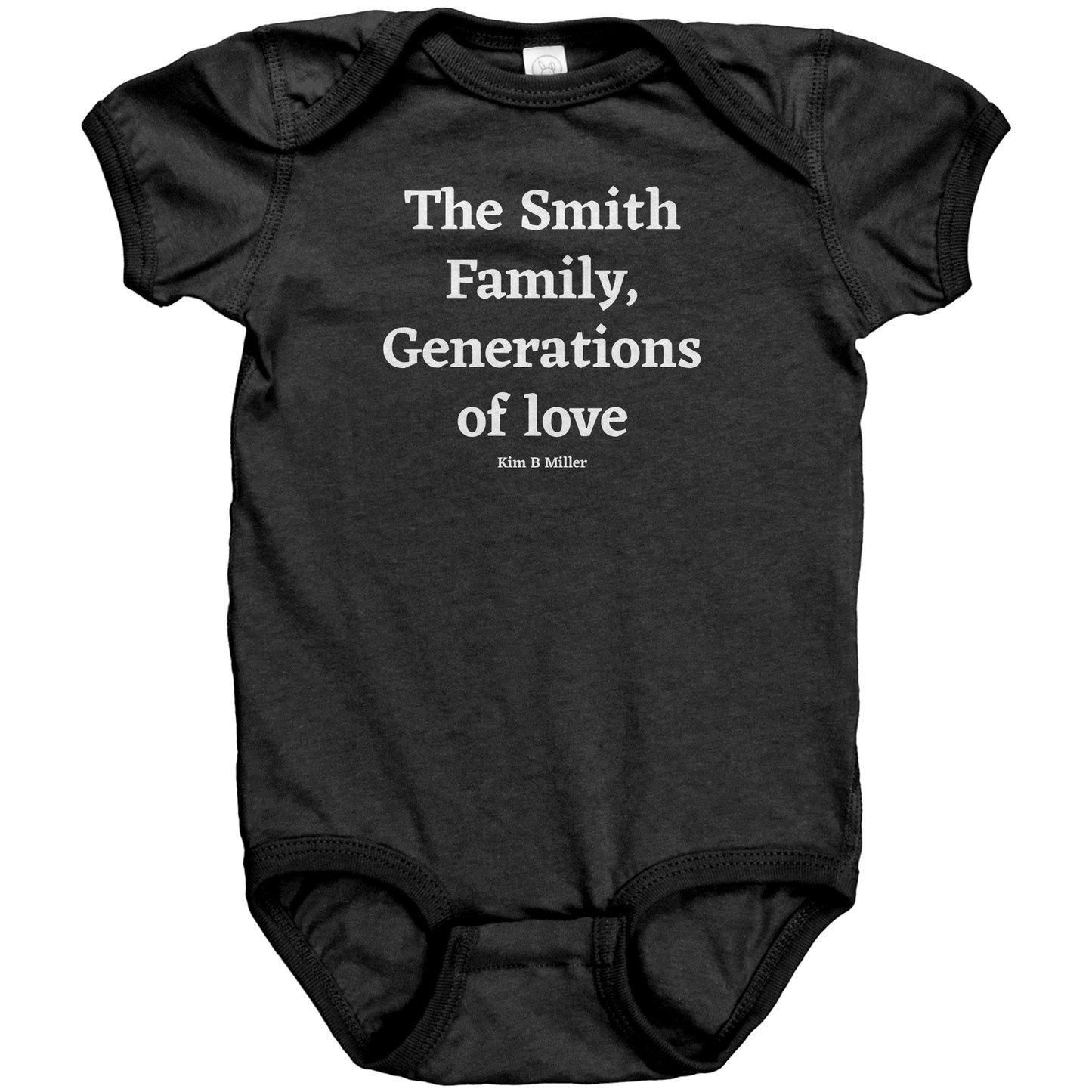 The Smiths, (Family) Generations B: RS Baby Bodysuit(Front)
