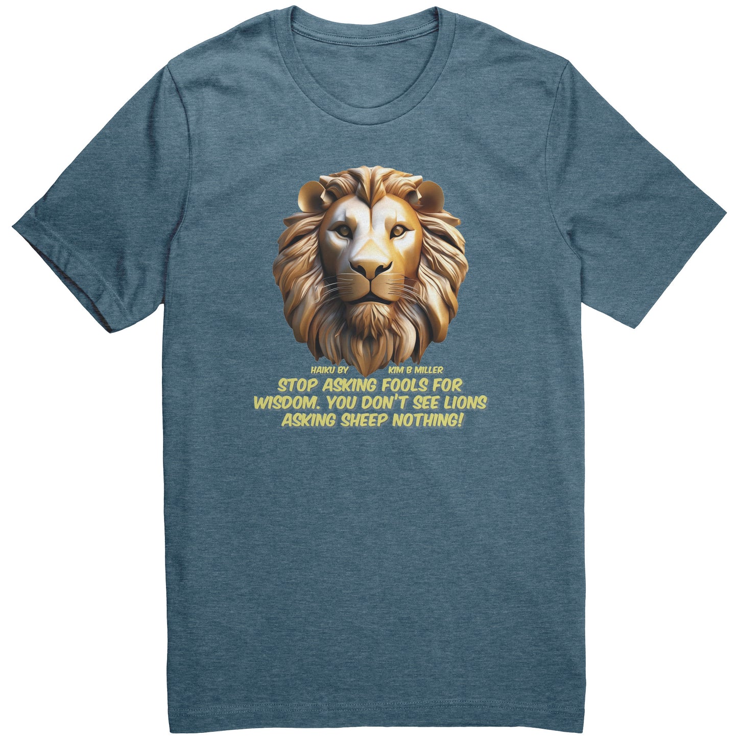 Haiku Fools/Wisdom Canvas Unisex CVC-B