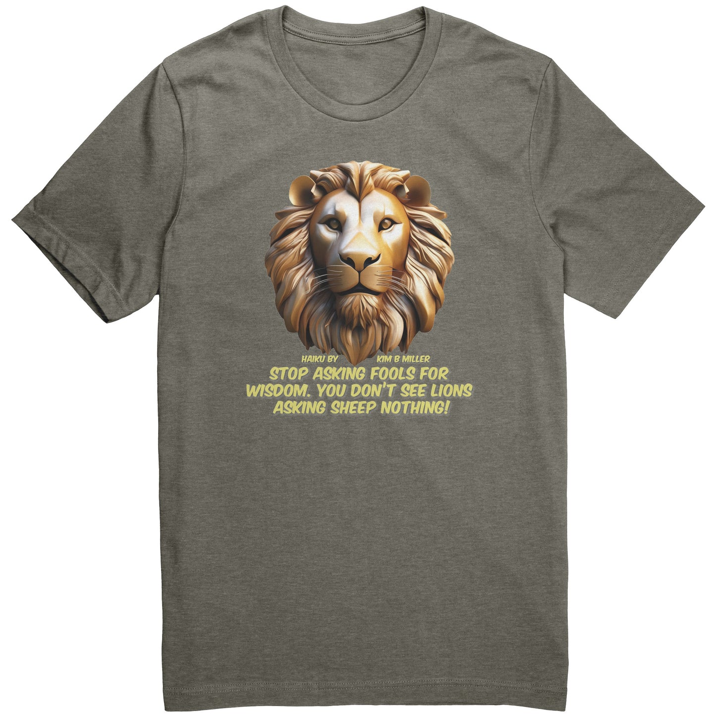 Haiku Fools/Wisdom Canvas Unisex CVC-B