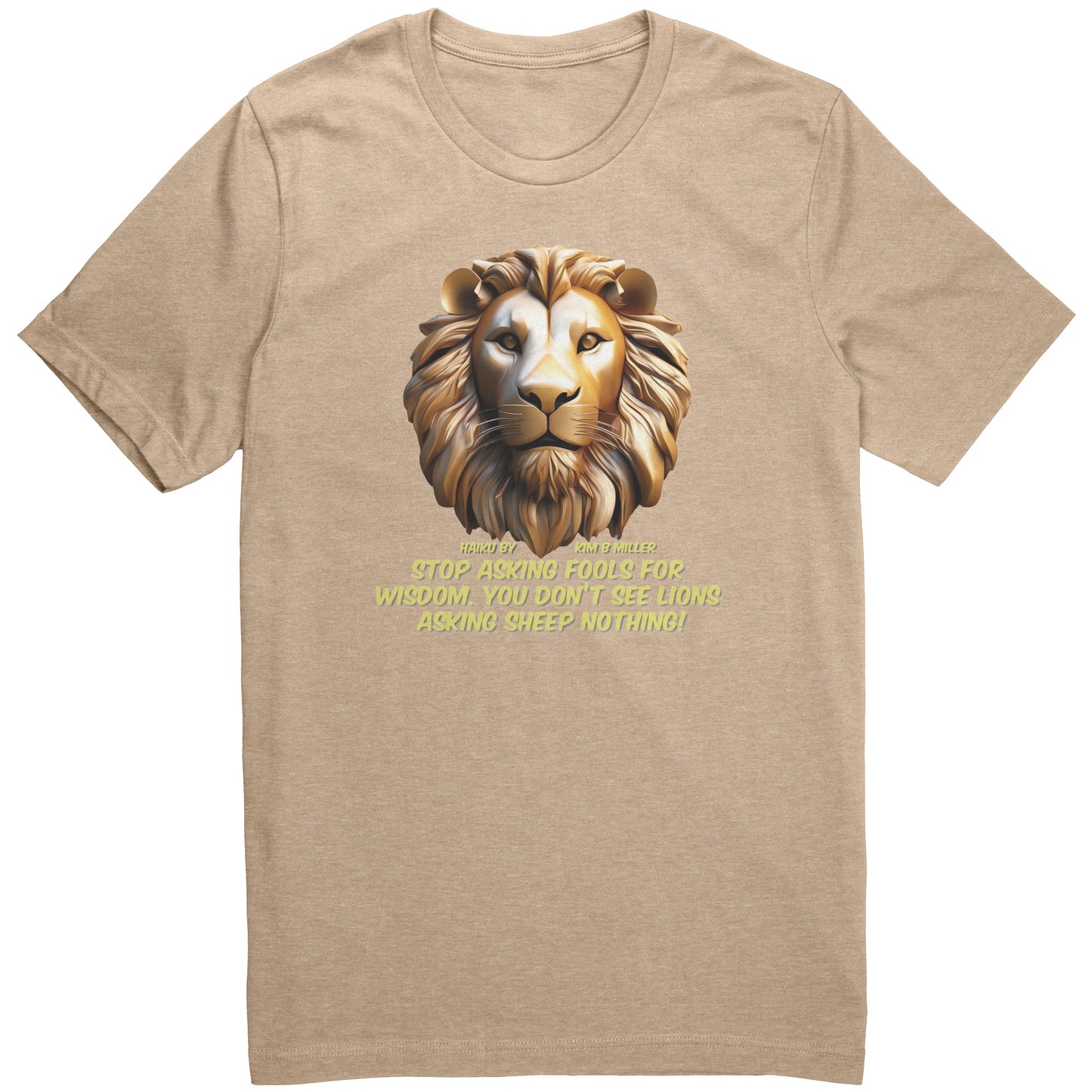 Haiku Fools/Wisdom Canvas Unisex CVC-B