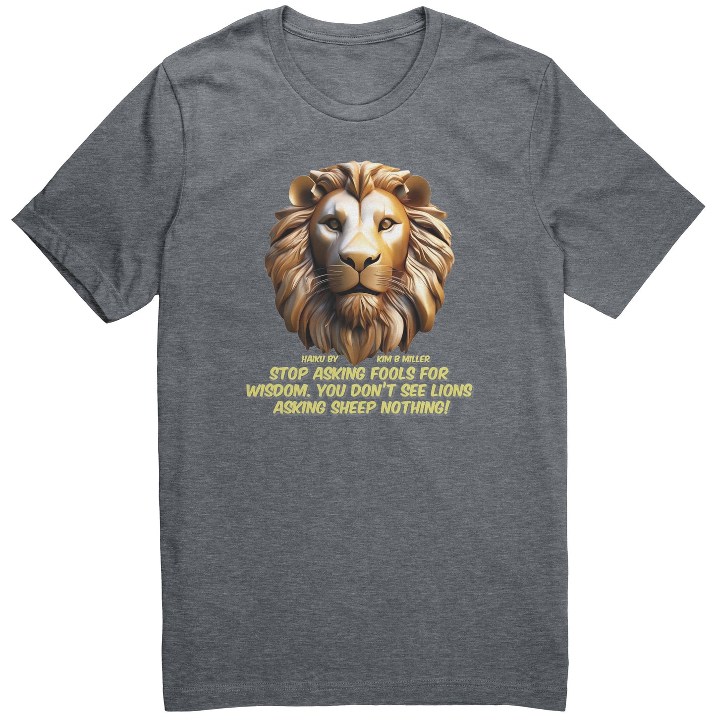 Haiku Fools/Wisdom Canvas Unisex CVC-B