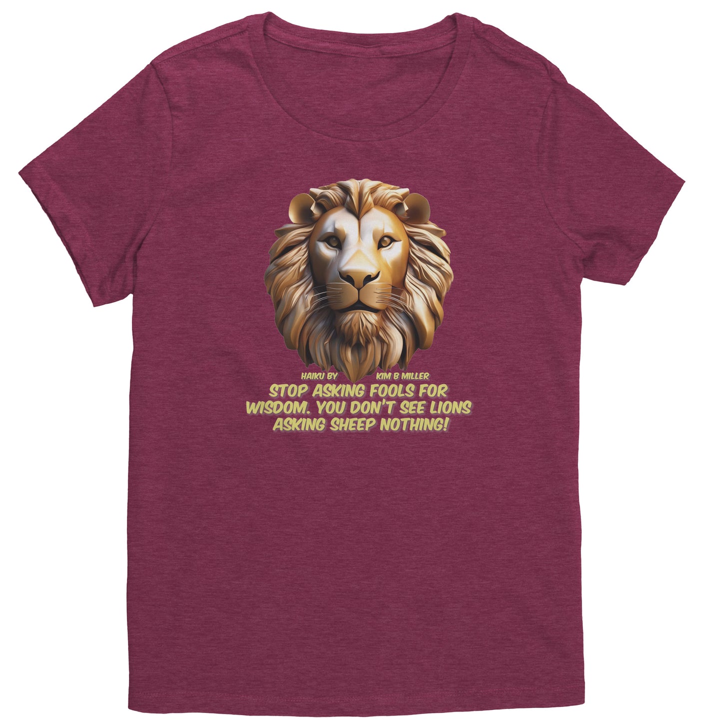 Haiku Fools/Wisdom Canvas Unisex CVC-A