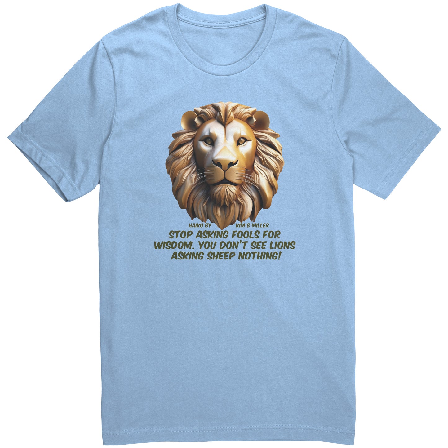 Haiku Fools/Wisdom Canvas Unisex Shirt-A